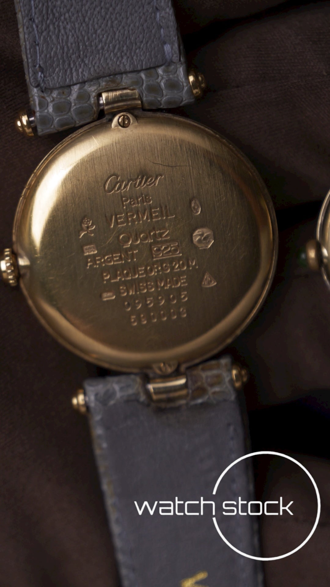 Coppia Cartier Vermeil referenza 590003/590004