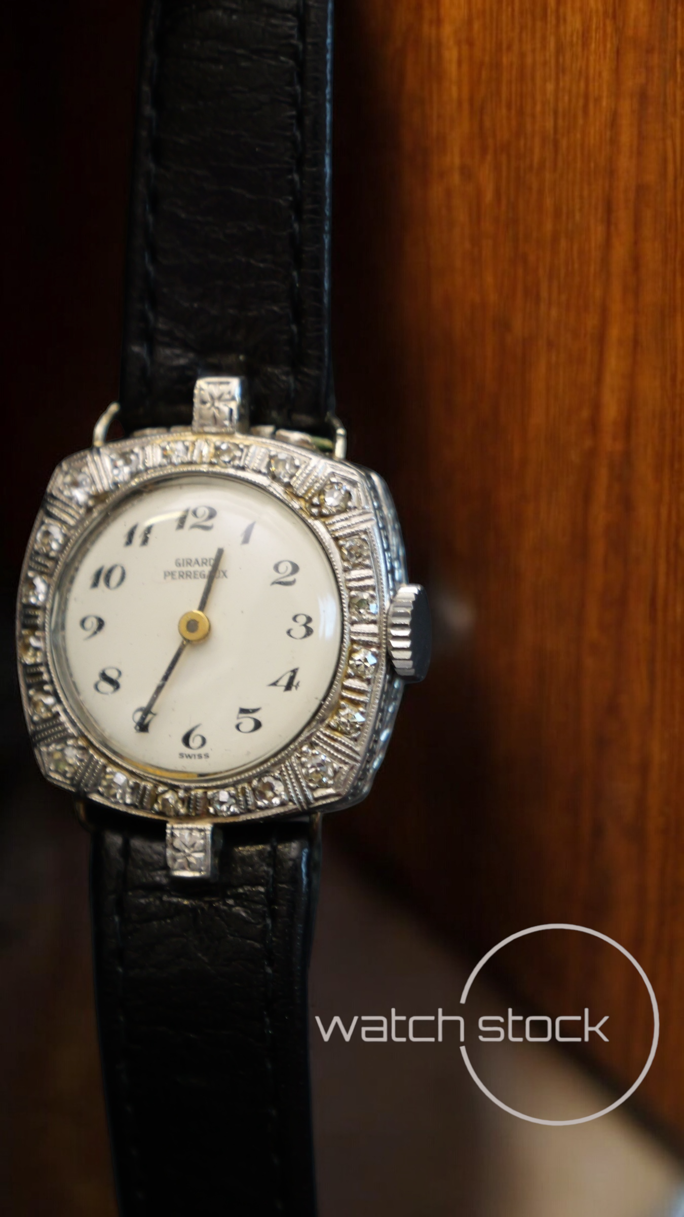 Gerard peregaux in platino con diamanti vintage Dress Watch unisex 23mm carica manuale