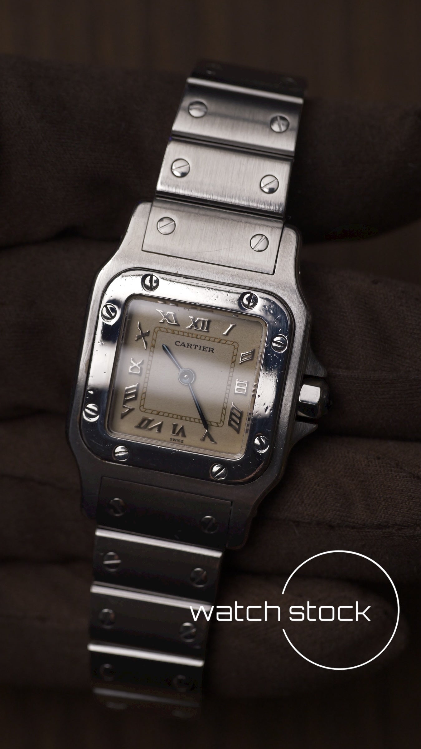 Cartier santos galbee lady quartz 24x35mm ref.9057930 FULL SET