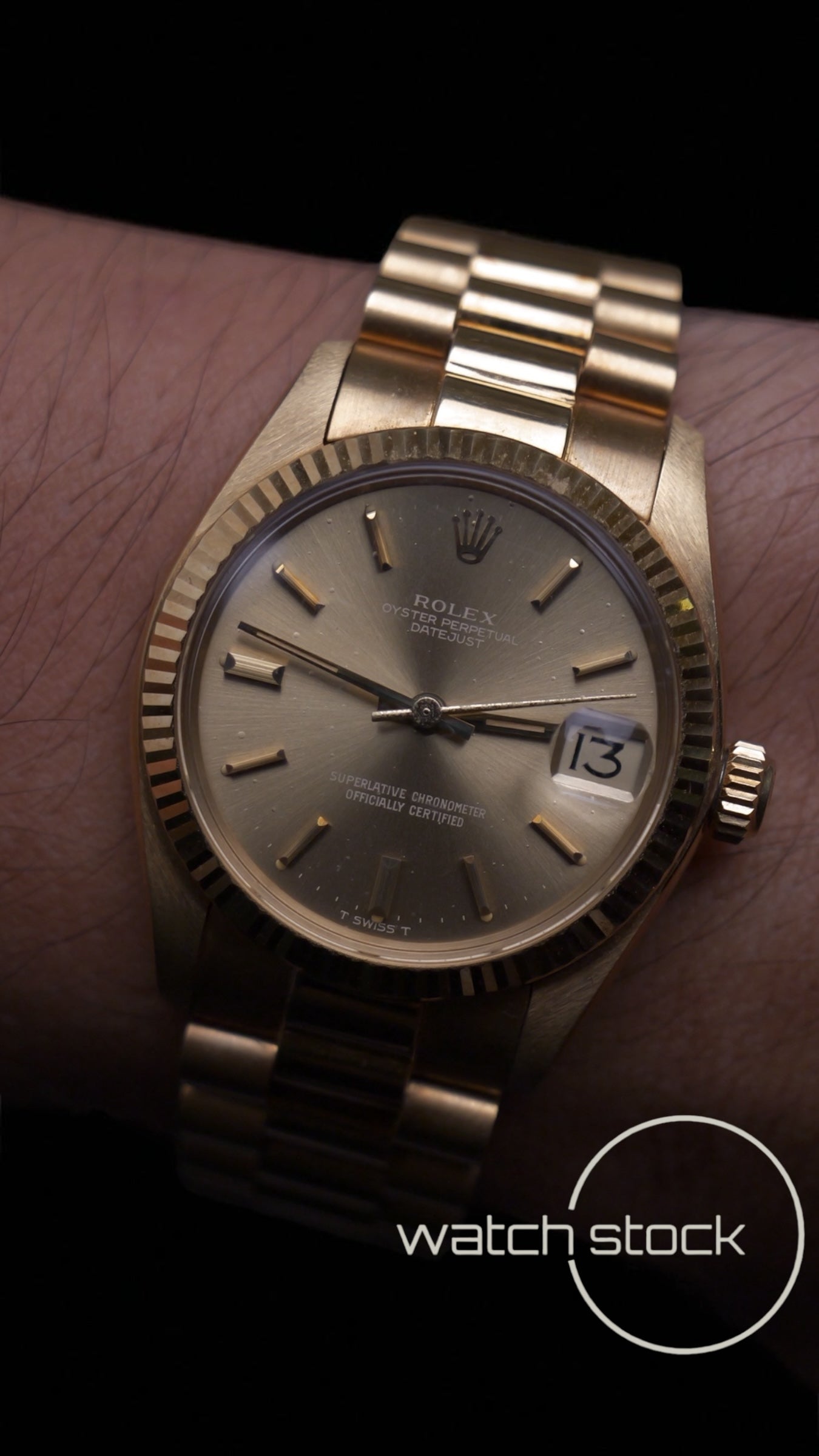 Rolex Datejust 31mm ref.6827 full gold FULL SET