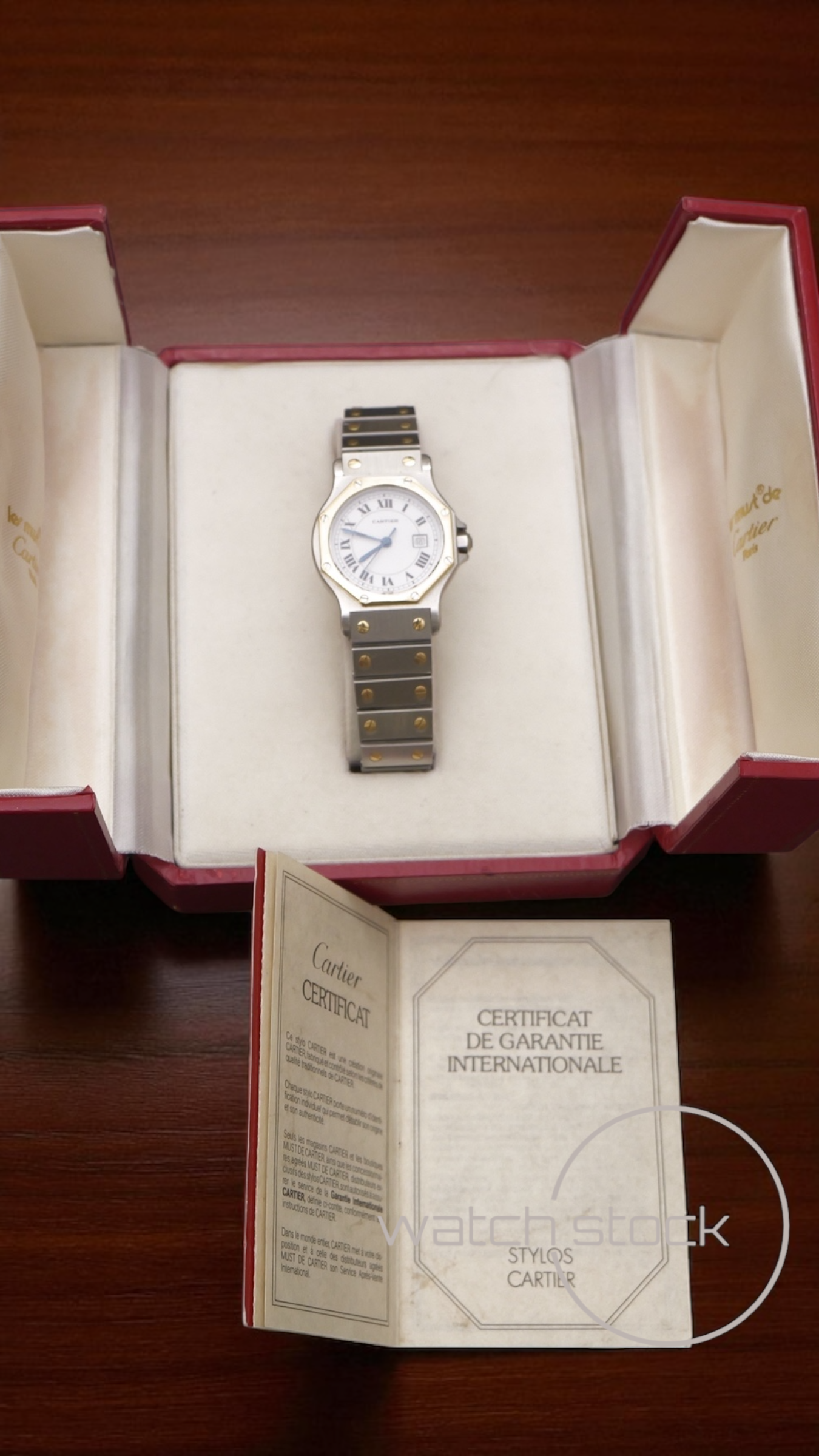 Cartier santos Octagon FULL SET 30mm (Large) men santos de cartier 2966 Automatic