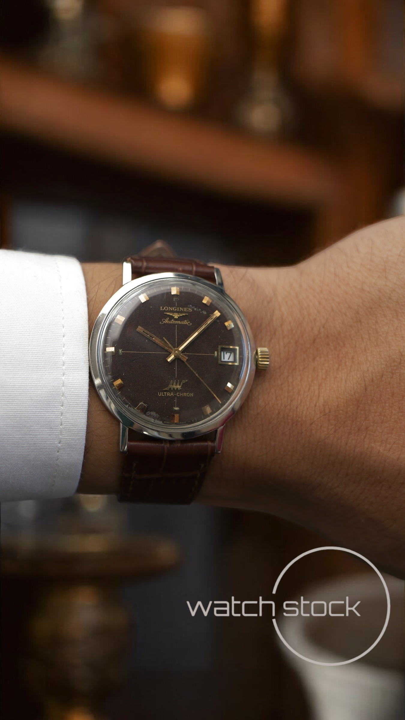 Longines ultrachron automatic vintage Dress Watch 34mm