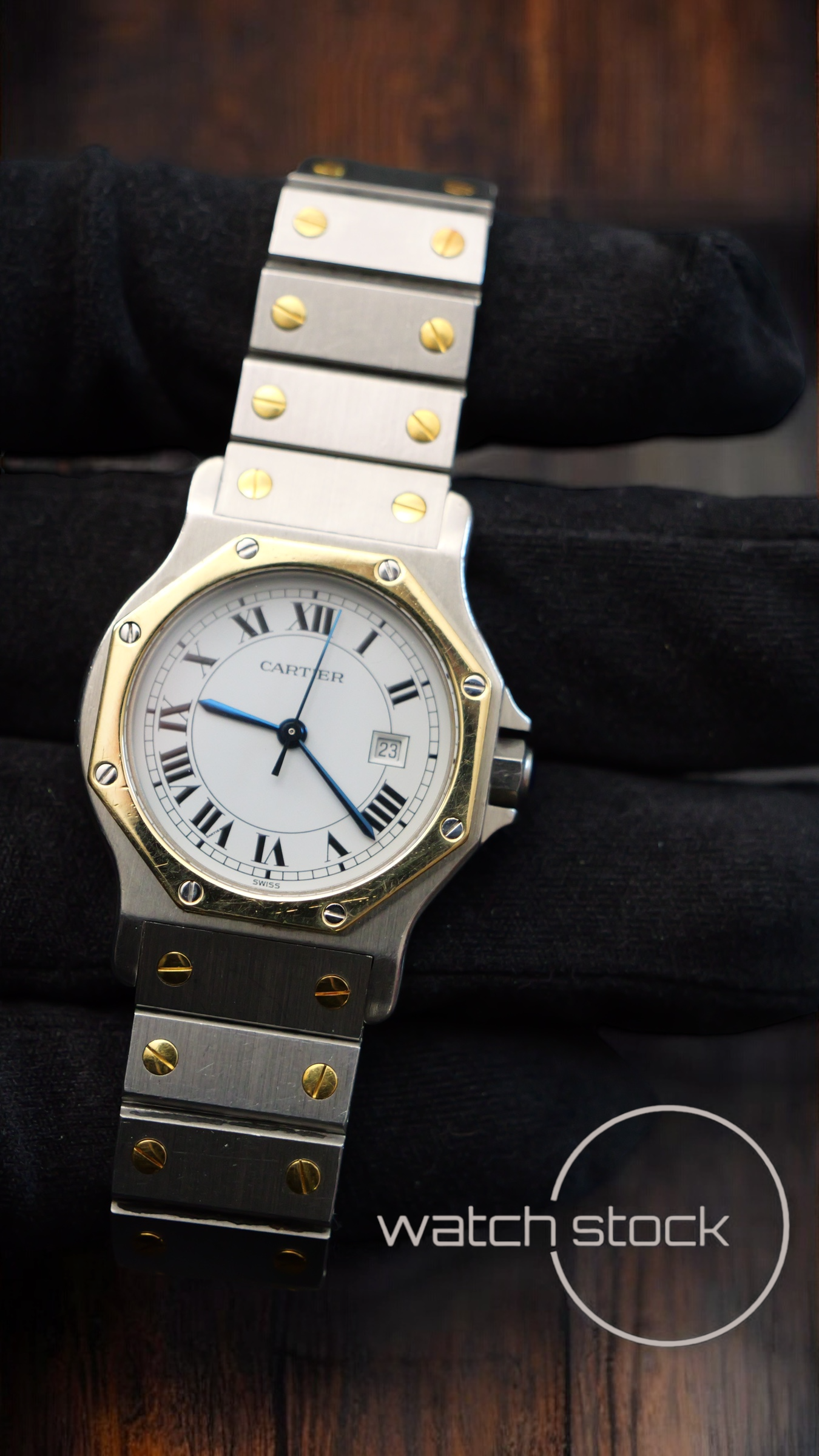 Cartier santos Octagon 30mm (Large) men santos de cartier 2966 Automatic