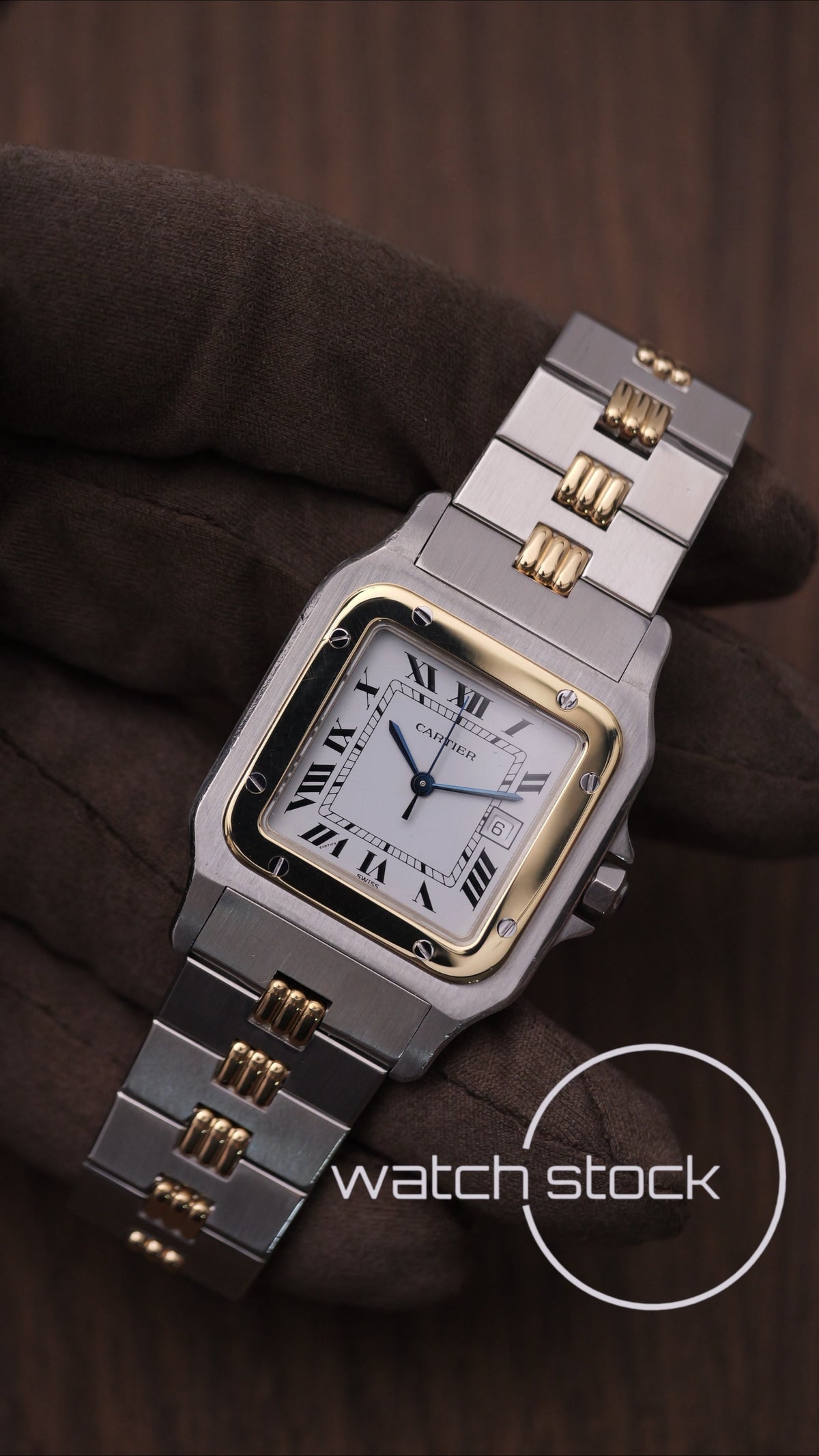 Cartier santos carré ref.2961 Godron Automatic vintage 29x41mm