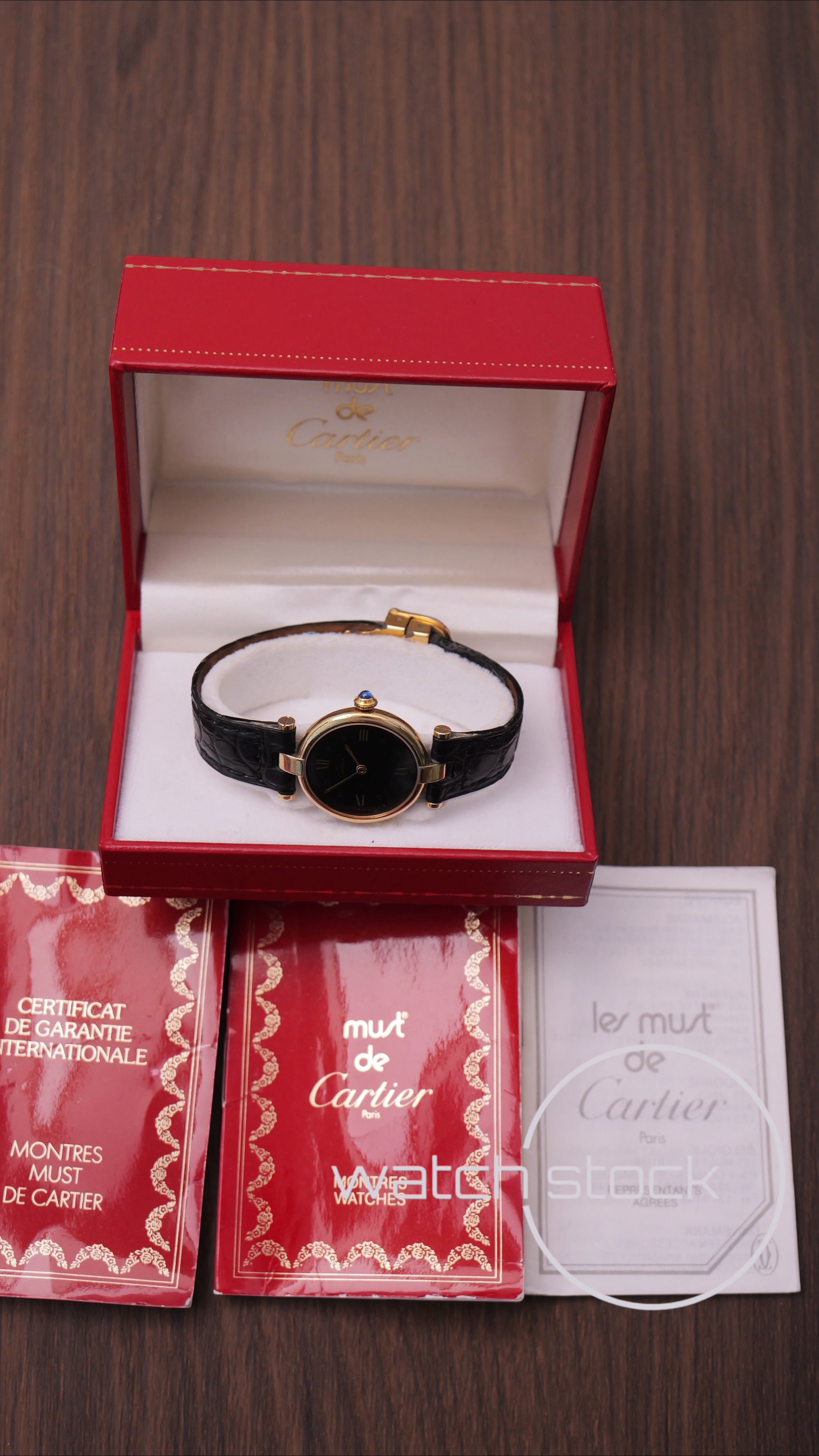 Cartier Vendome 24mm ref. 590004 lady FULL SET 1989