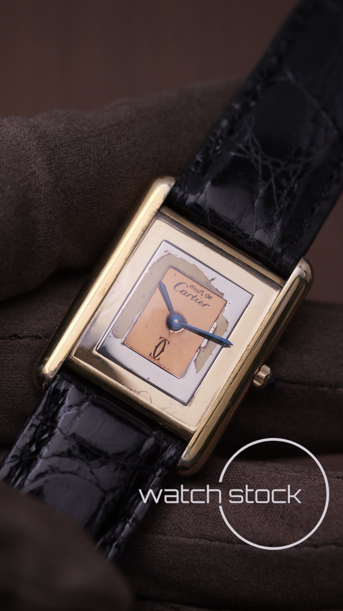 Cartier Tank trinity dial vintage men size