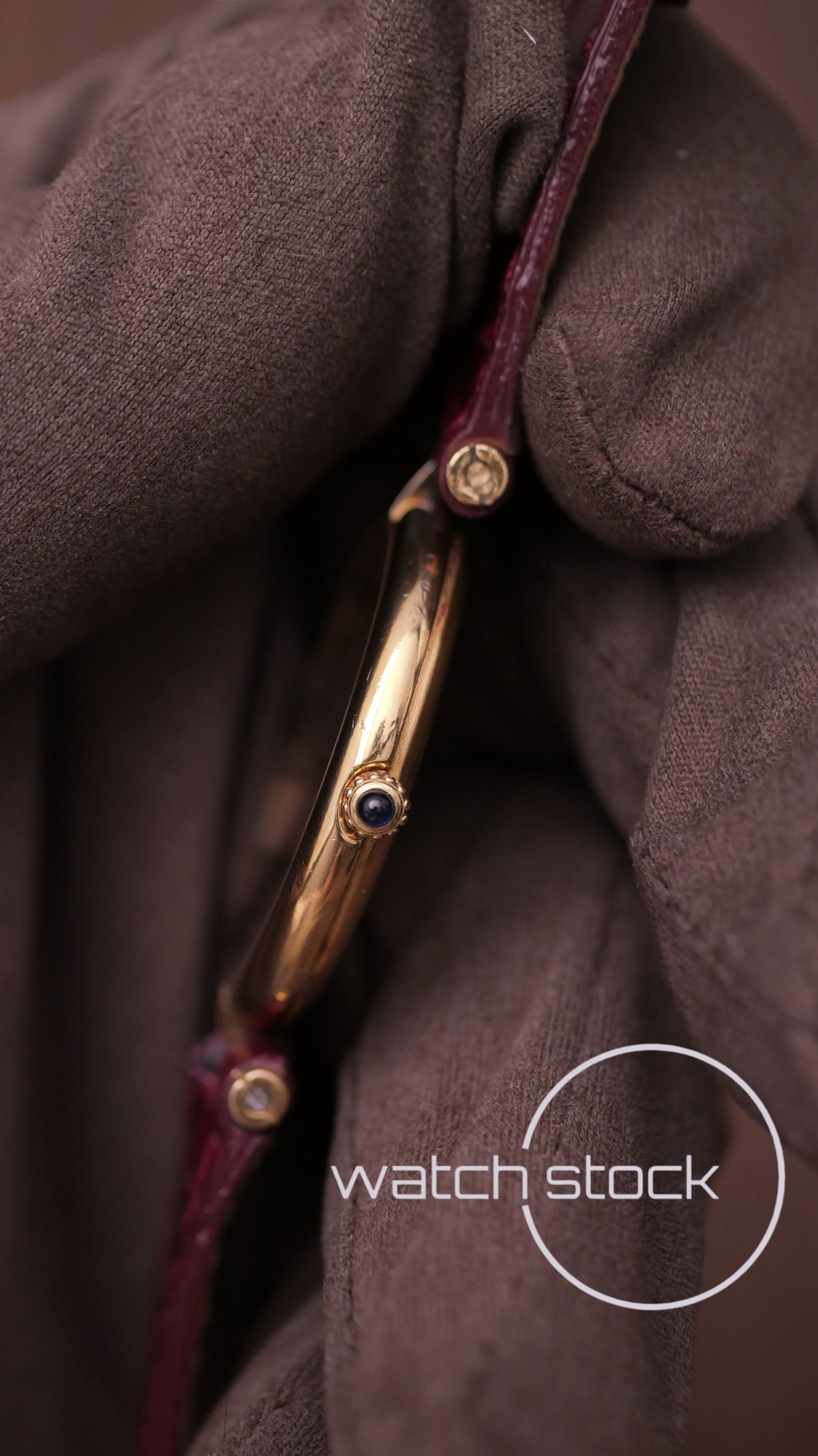 Cartier Vendome ref.590003 30mm Burgundy dial 1980