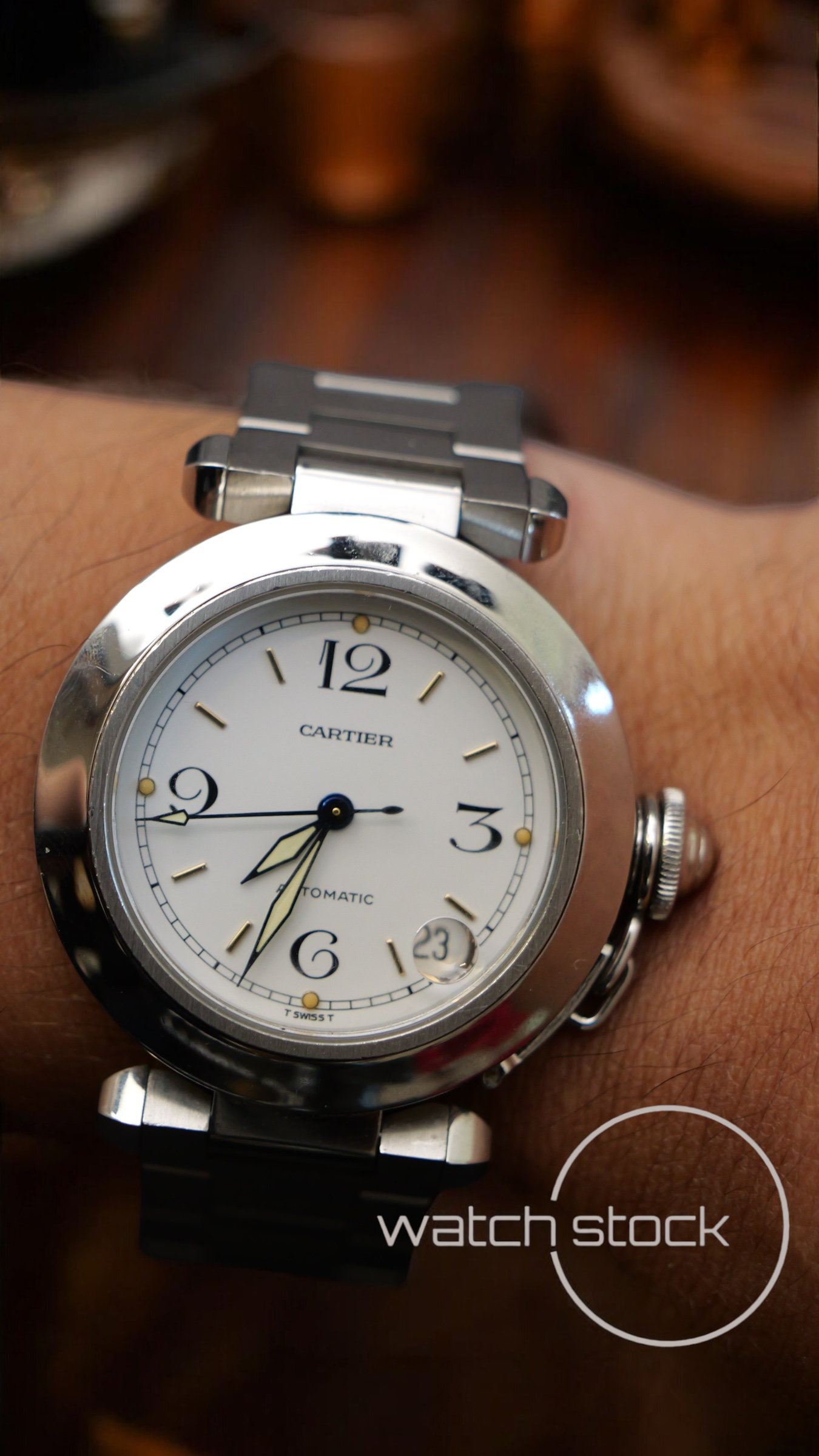 Cartier Pasha Automatic 35mm ref.2324 white dial