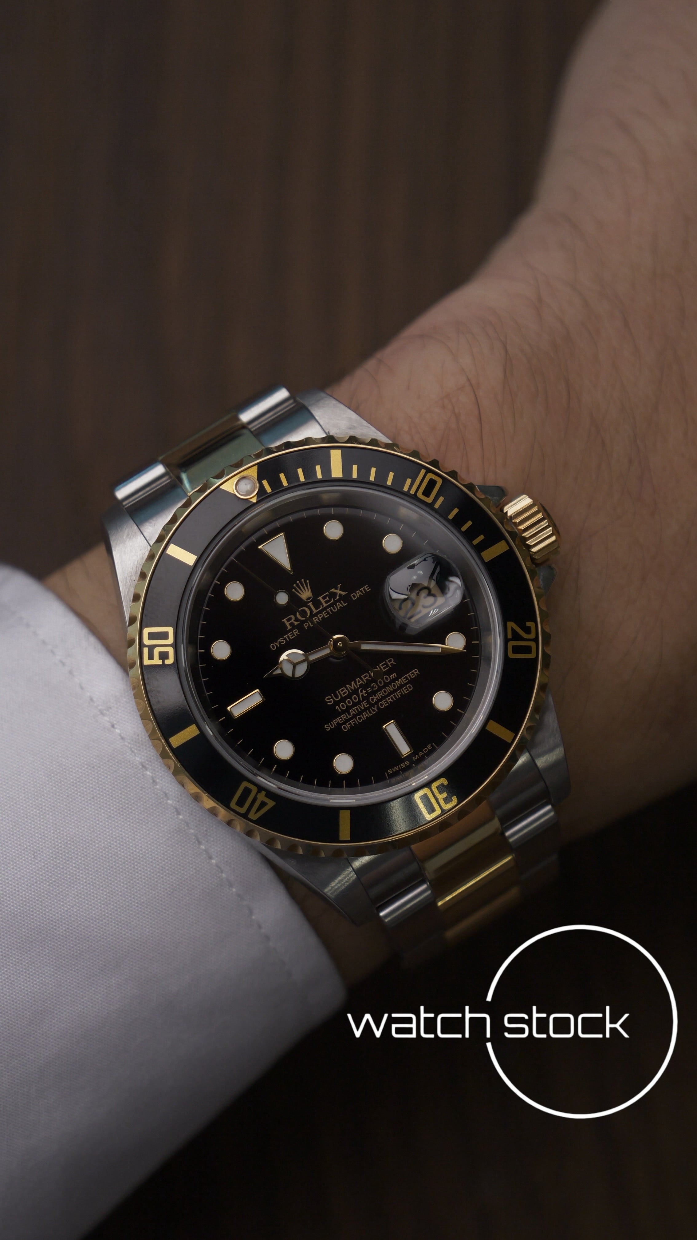 Rolex Submariner 40mm Ref:16613LN 2008 Full Set Two Tone