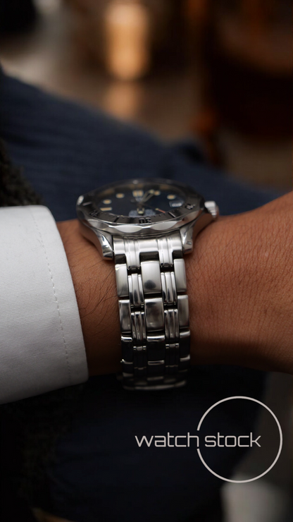 Omega seamaster 300m automatic 36mm blue dial ref. 168.1502