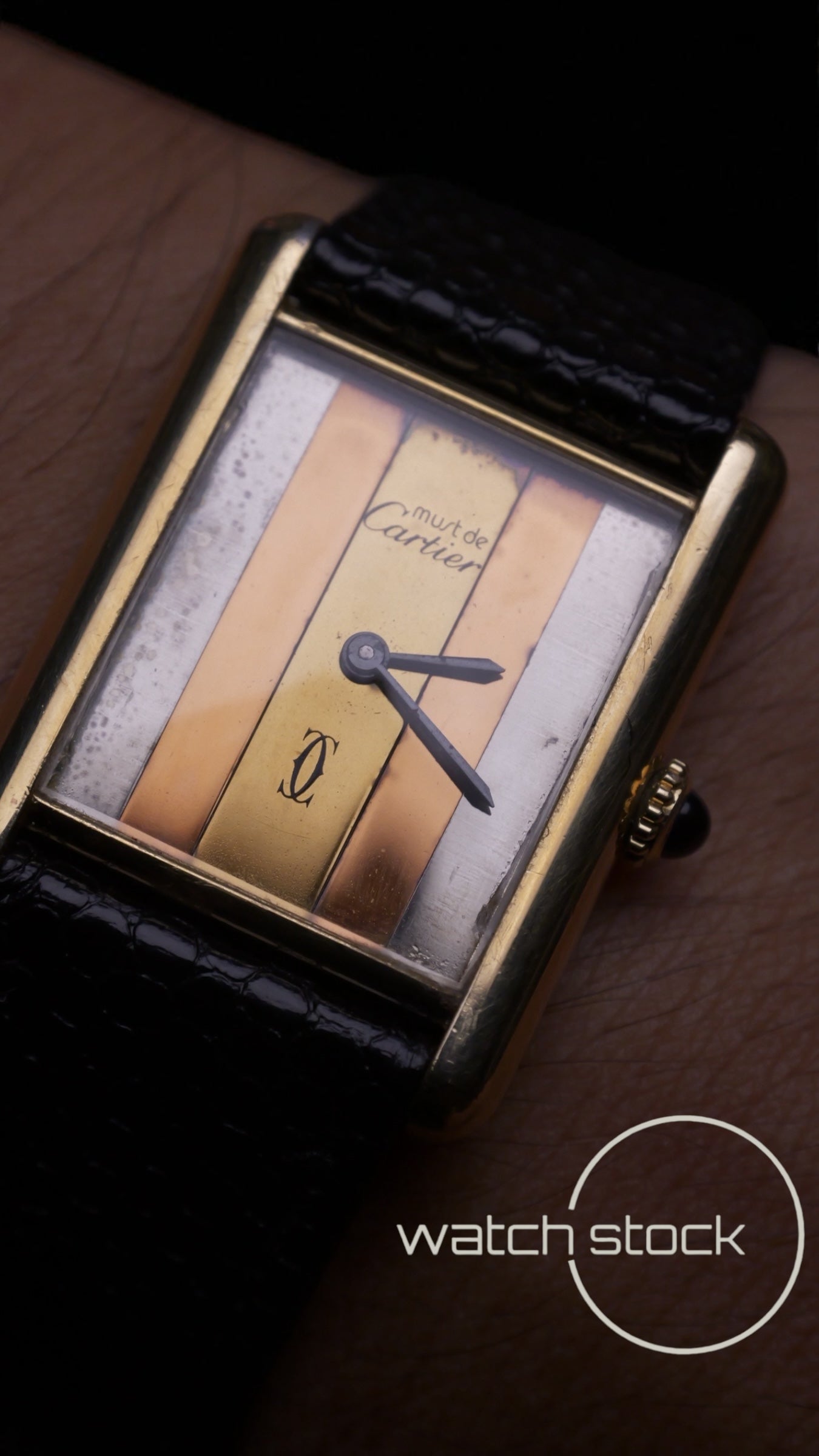 Cartier Tank TG6 ref160800 quadrante trinity 1970