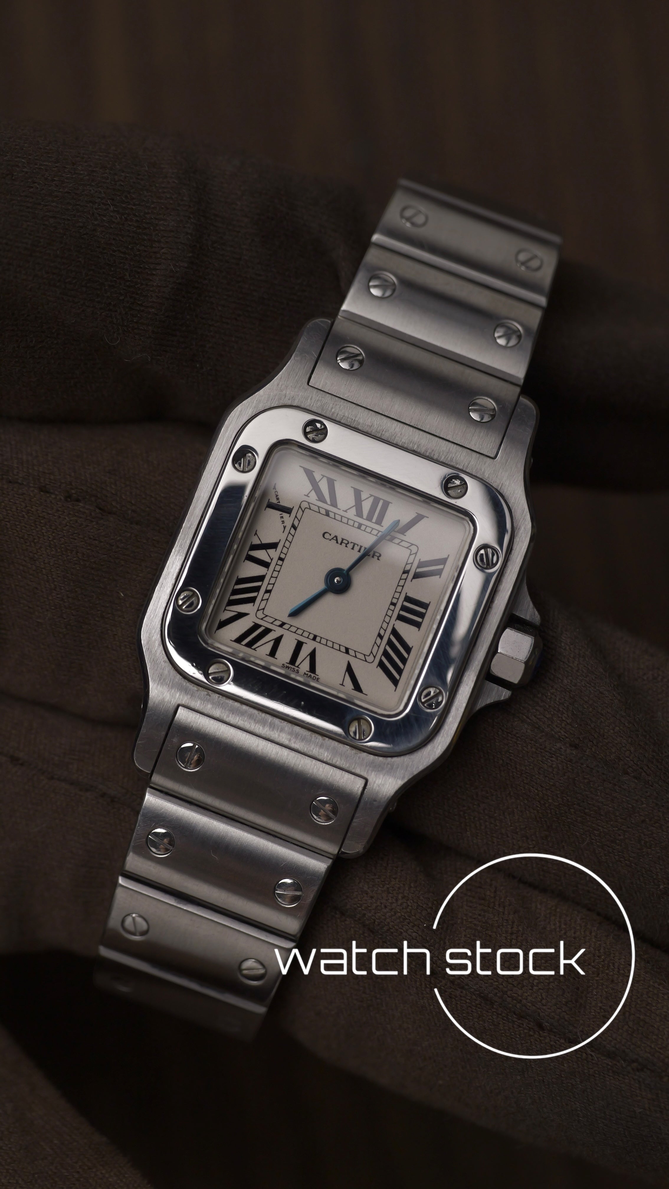 Cartier santos galbee lady quartz 24x35mm ref.1565