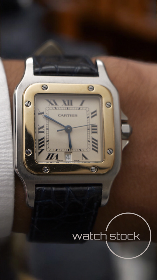 Cartier santos galbe Full set 29x41mm ref.187901 must de cartier quarz