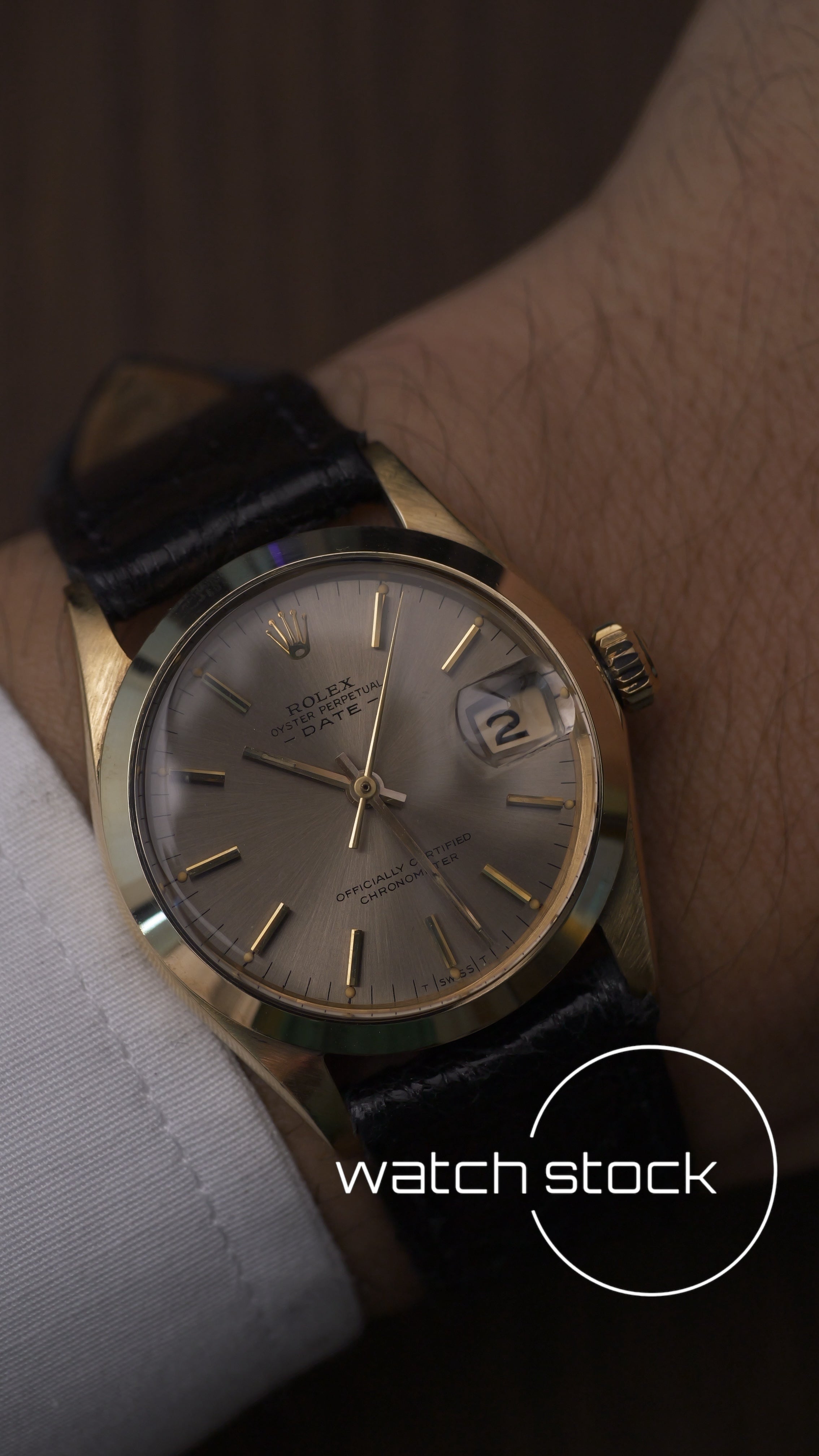 Rolex Date 31mm ref.6624 full gold
