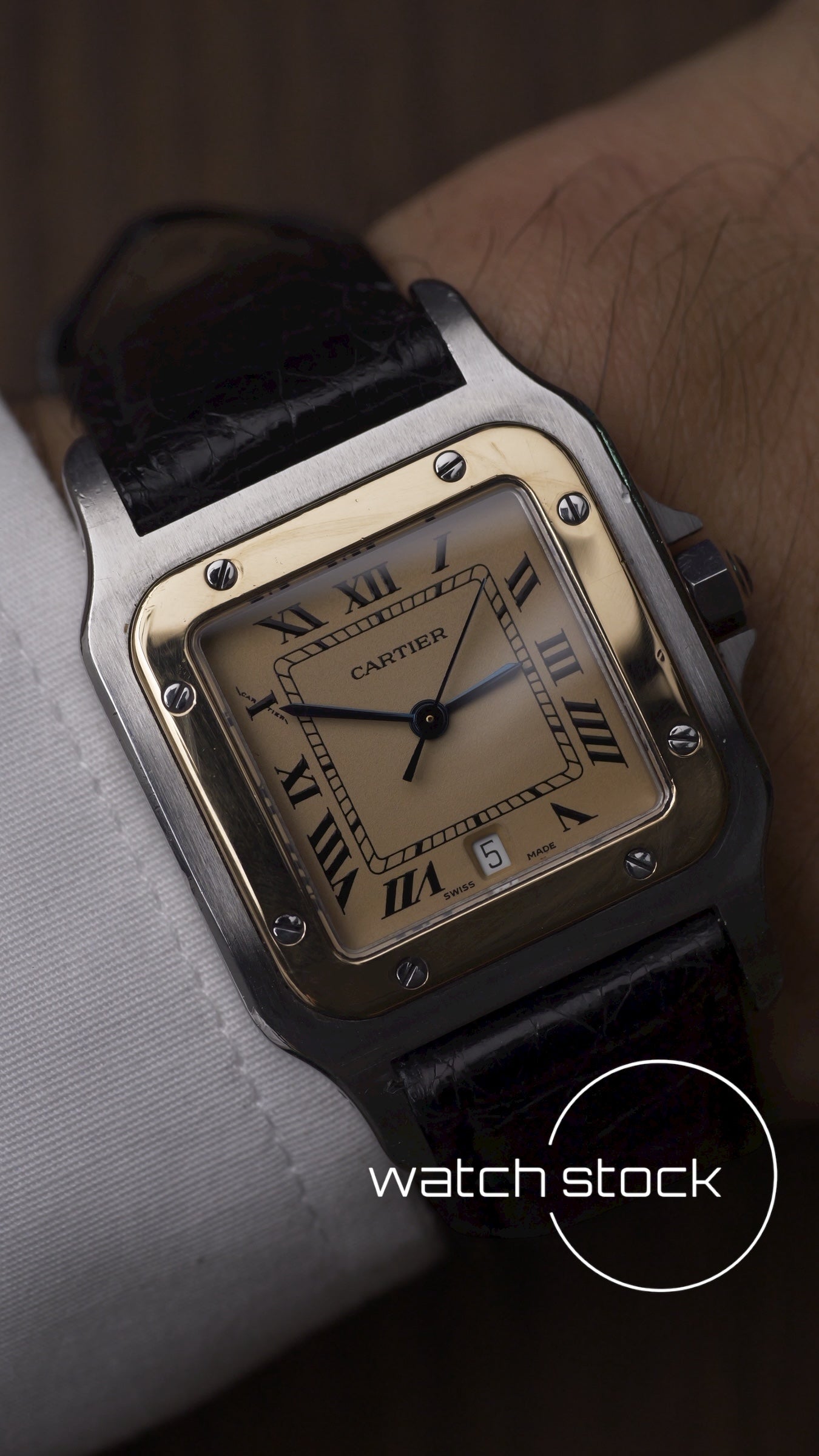 Cartier santos galbee 29x41mm ref.187901 quarz