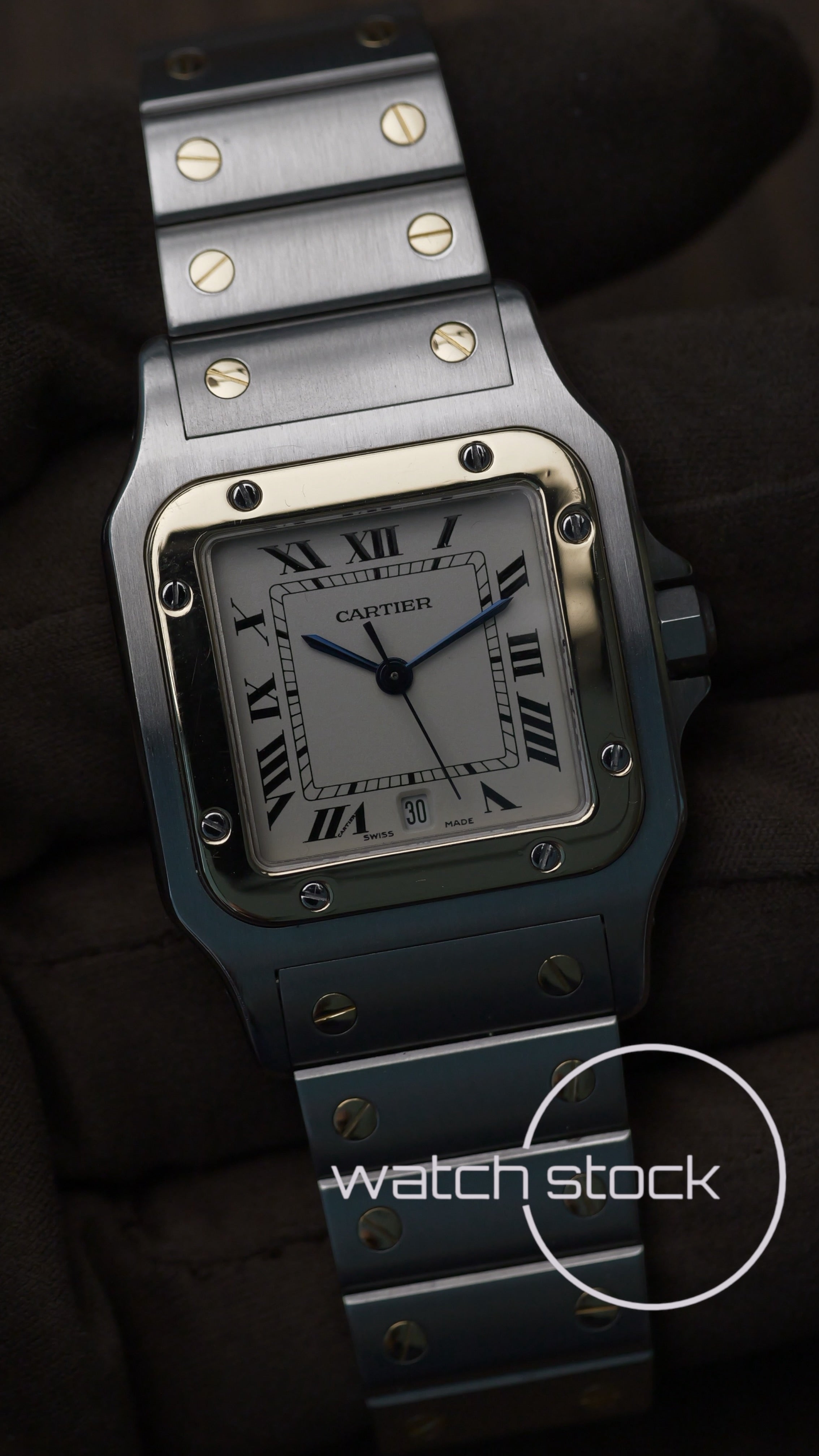 Cartier santos galbee 29x41mm Ref. 1566 box+libretti