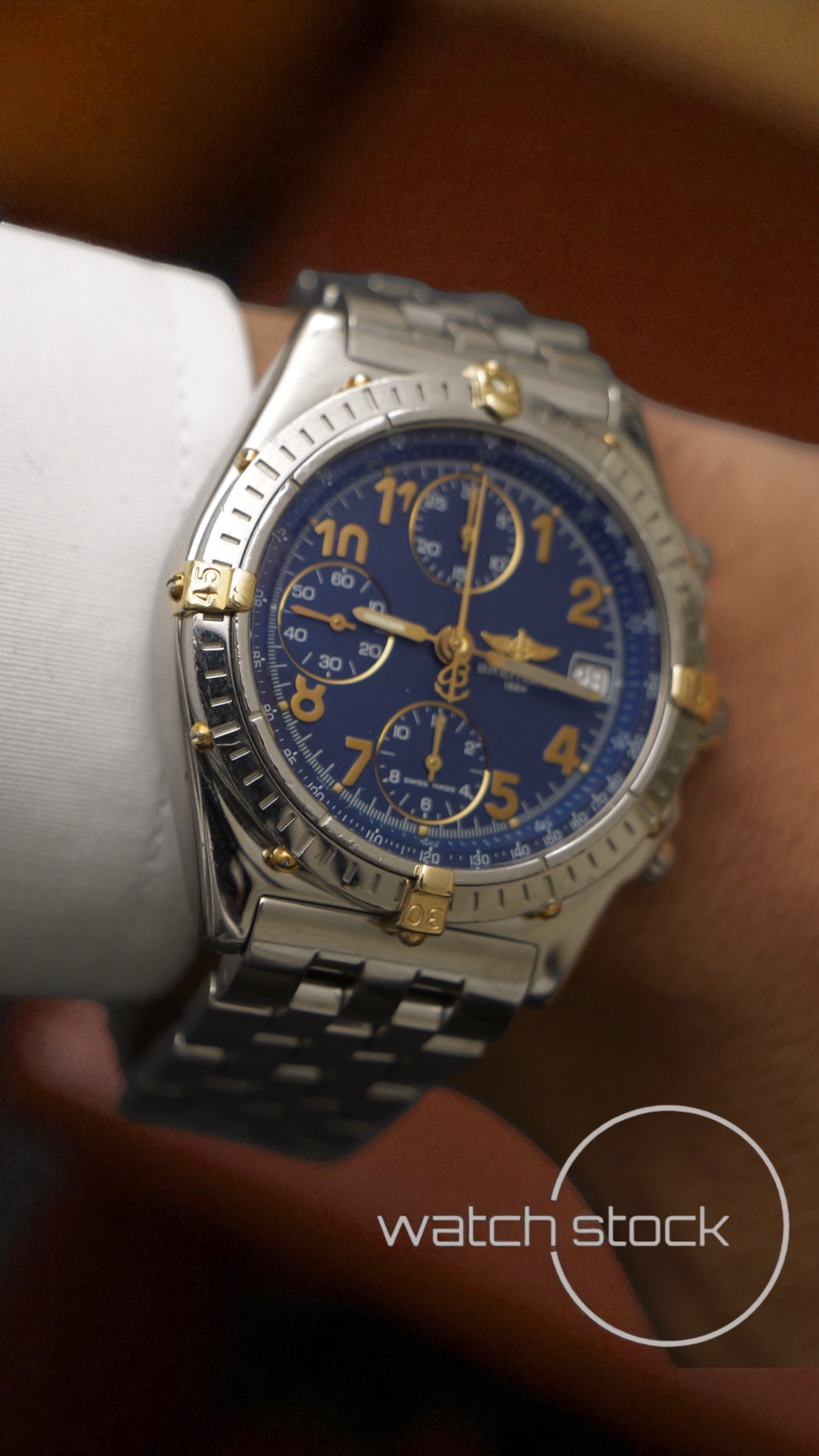 Breitling chronomat blue dial ref.B13050.1 Automatic