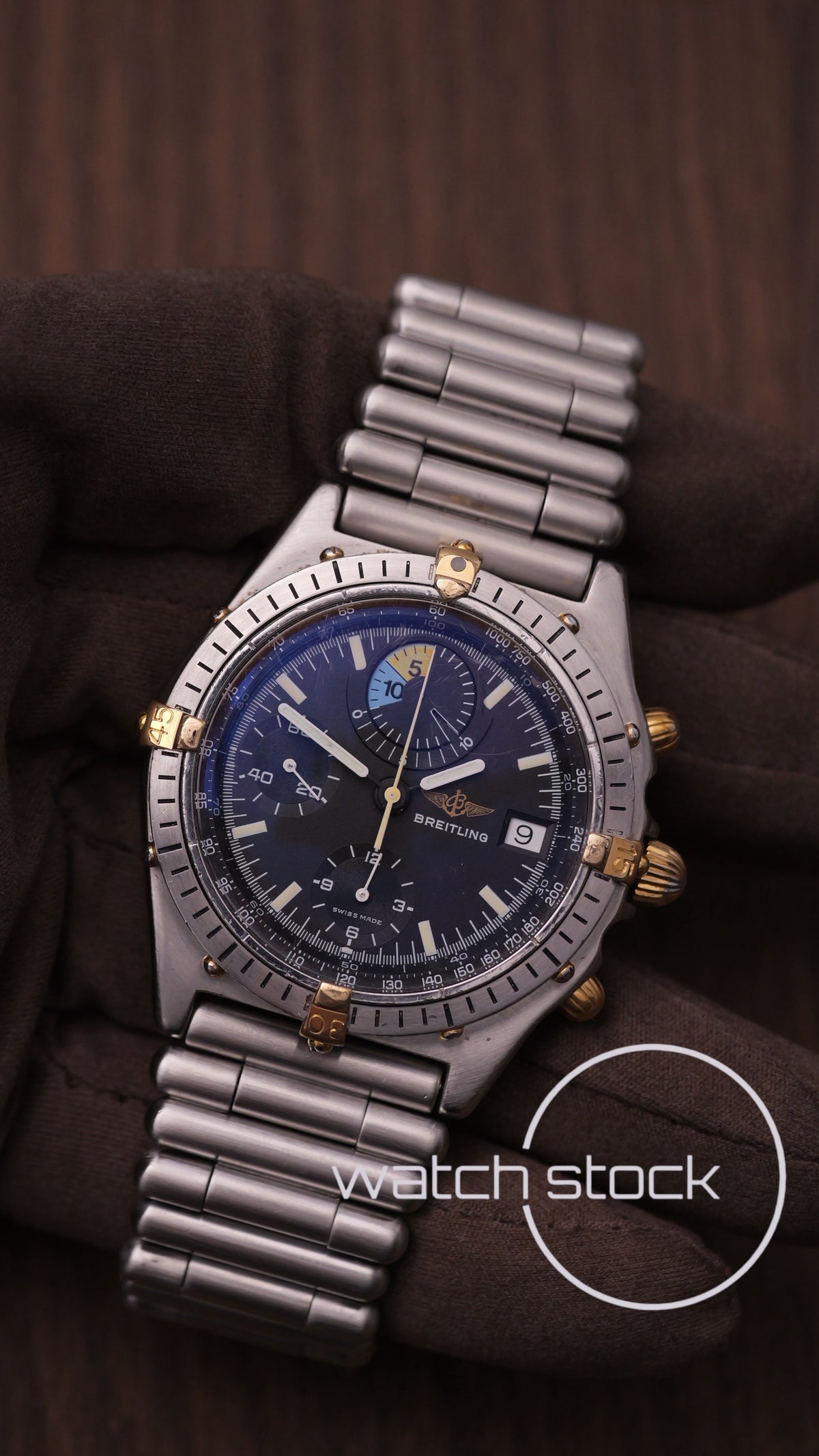 Breitling chronomat Yachting regatta black dial ref.81.950 bracciale a cartucciera + Box