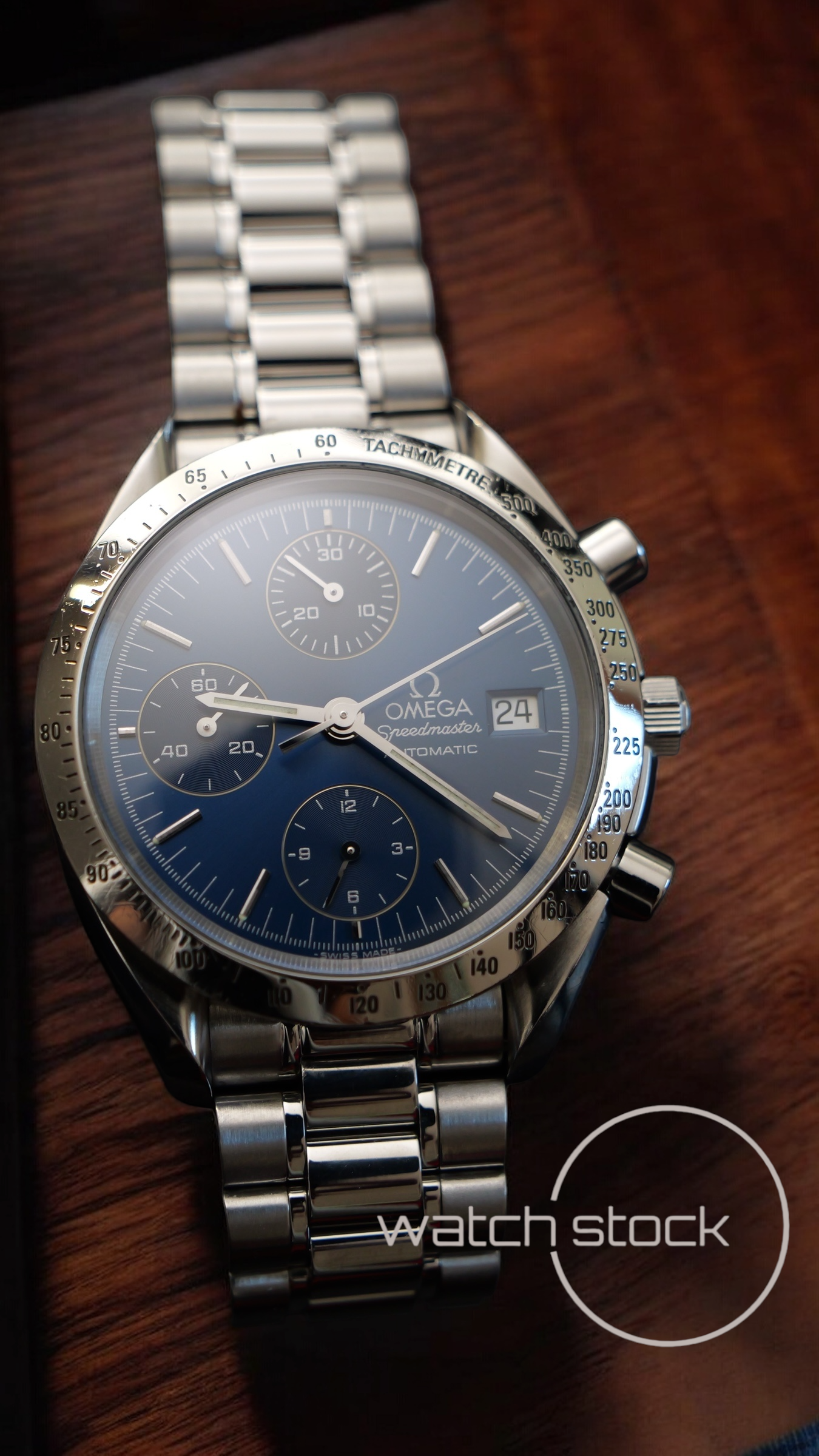 Omega speedmaster date (39mm) condizioni eccezionali Ref. 3511.80 automatic blue dial