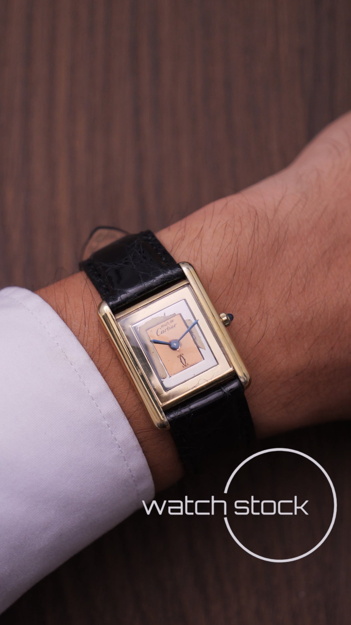 Cartier Tank trinity dial vintage men size