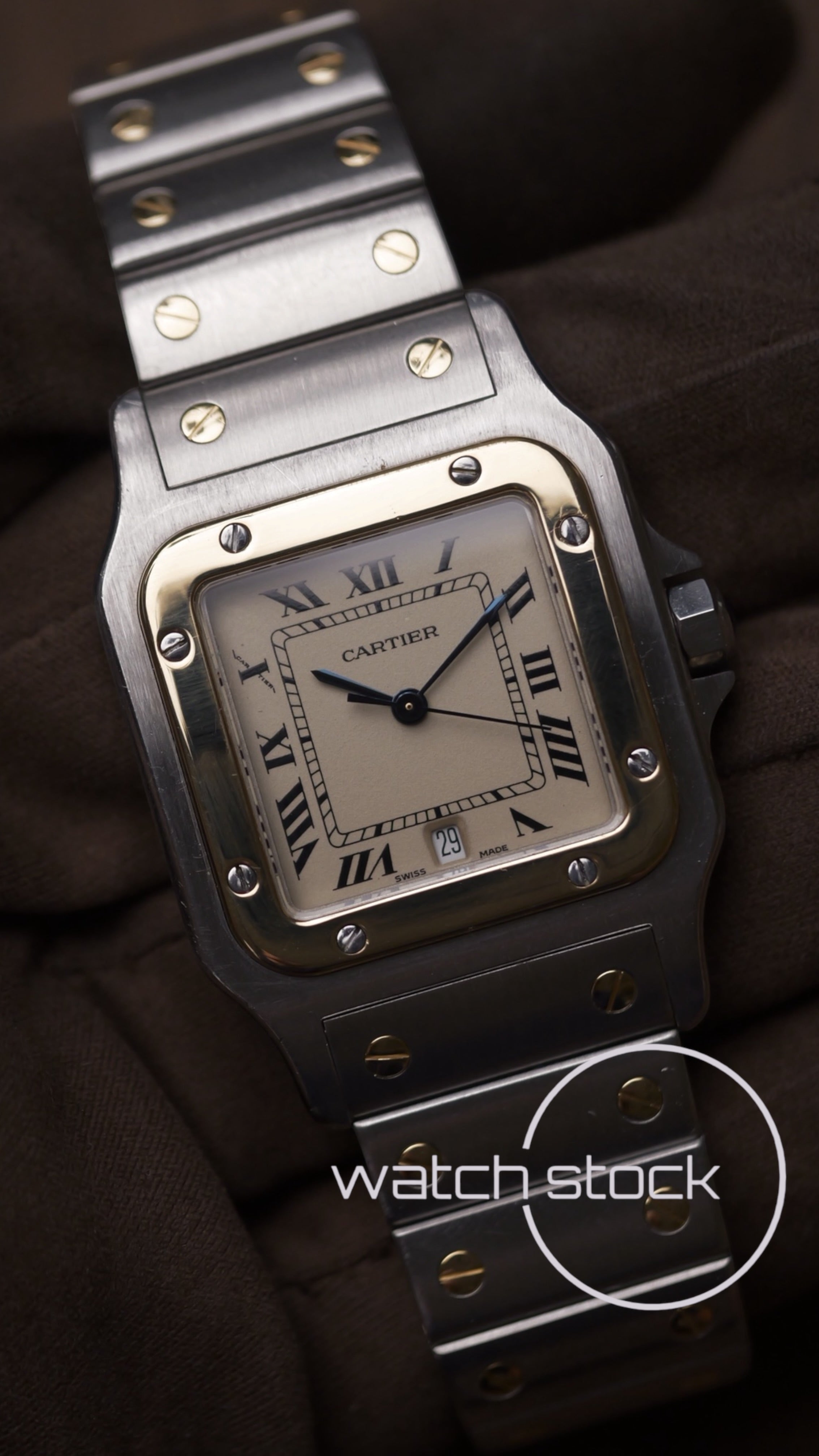 Cartier santos galbee 29x41mm ref.187901 Box+ Booklets