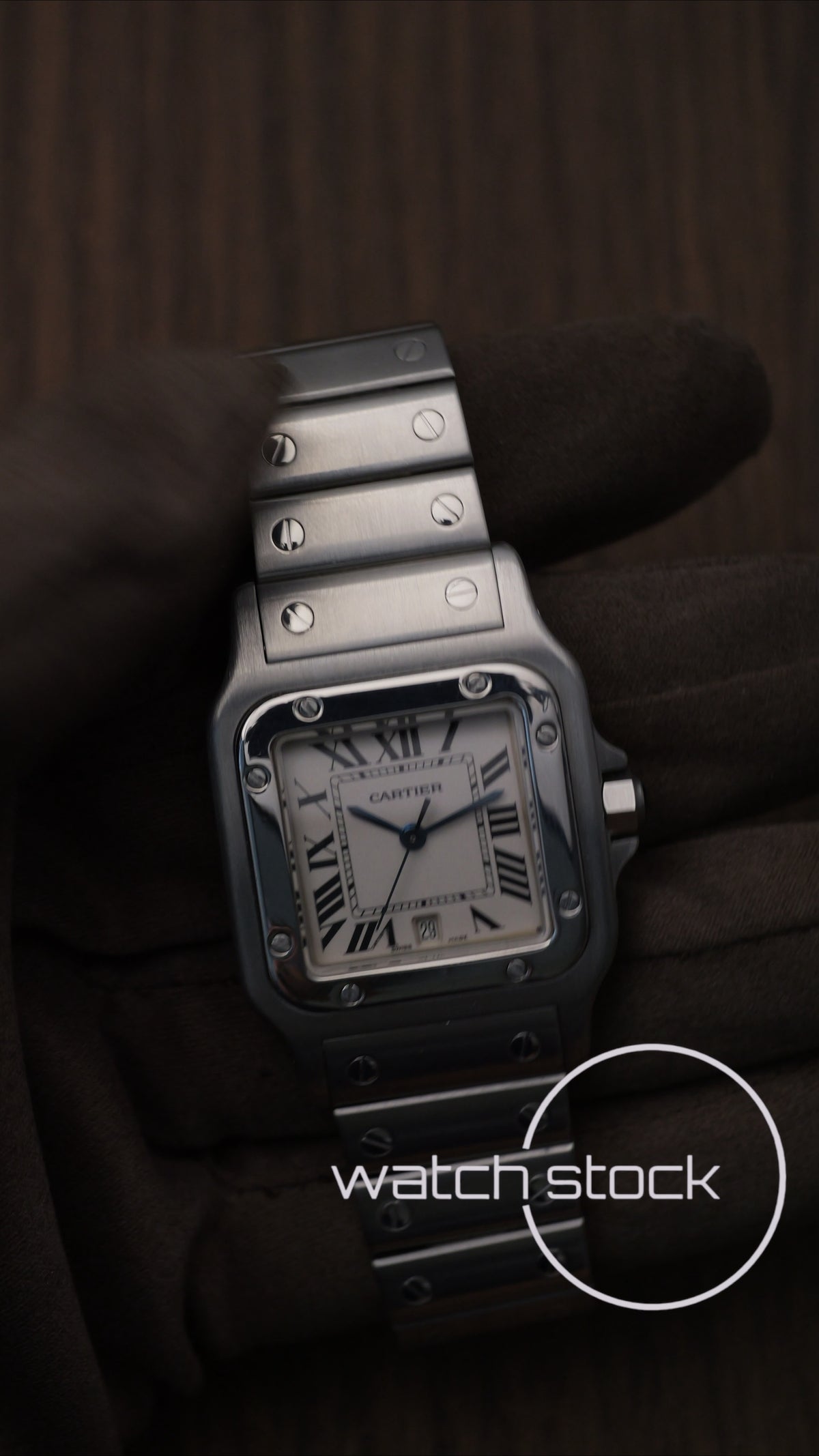 Cartier santos galbee quartz ref.1564 29x41mm