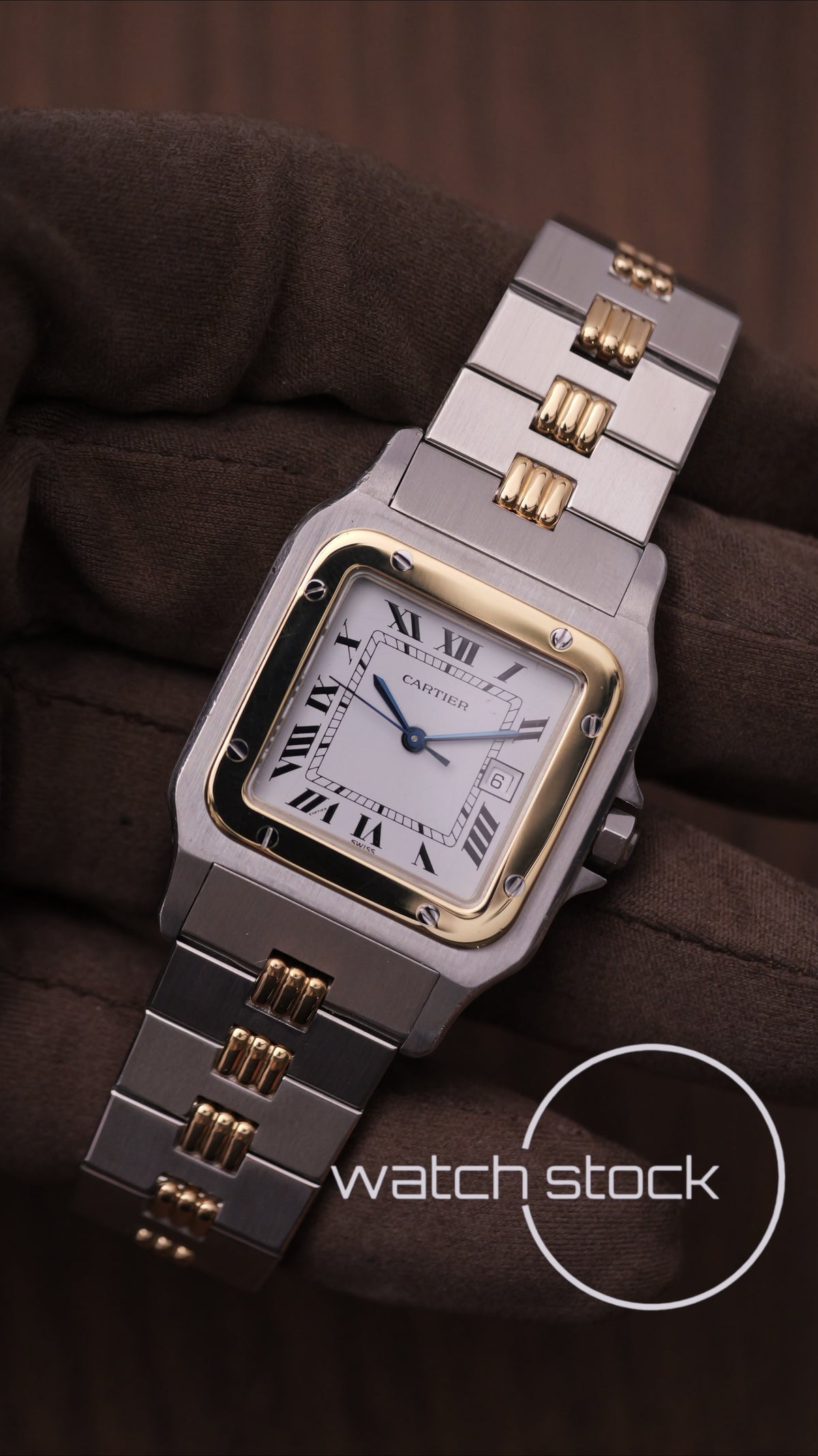 Cartier santos carré ref.2961 Godron Automatic vintage 29x41mm