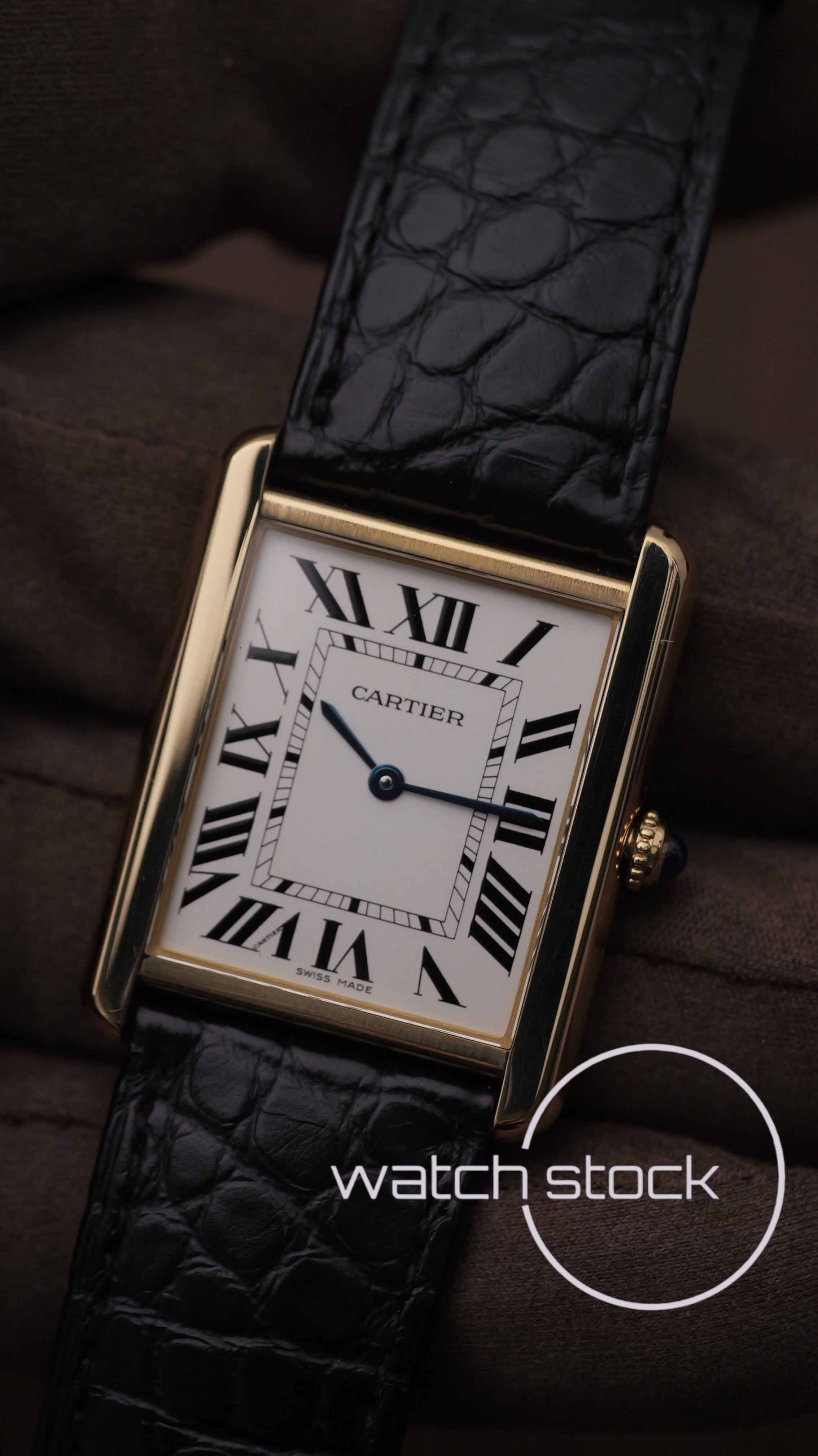 Cartier tank Solo Large 18Kt GOLD ref.2742 27x35mm quartz