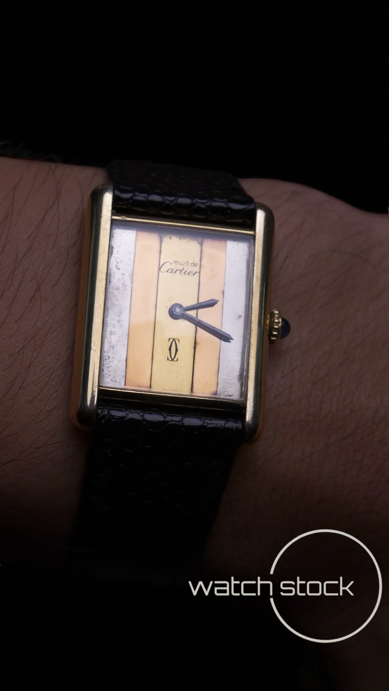 Cartier Tank TG6 ref160800 quadrante trinity 1970