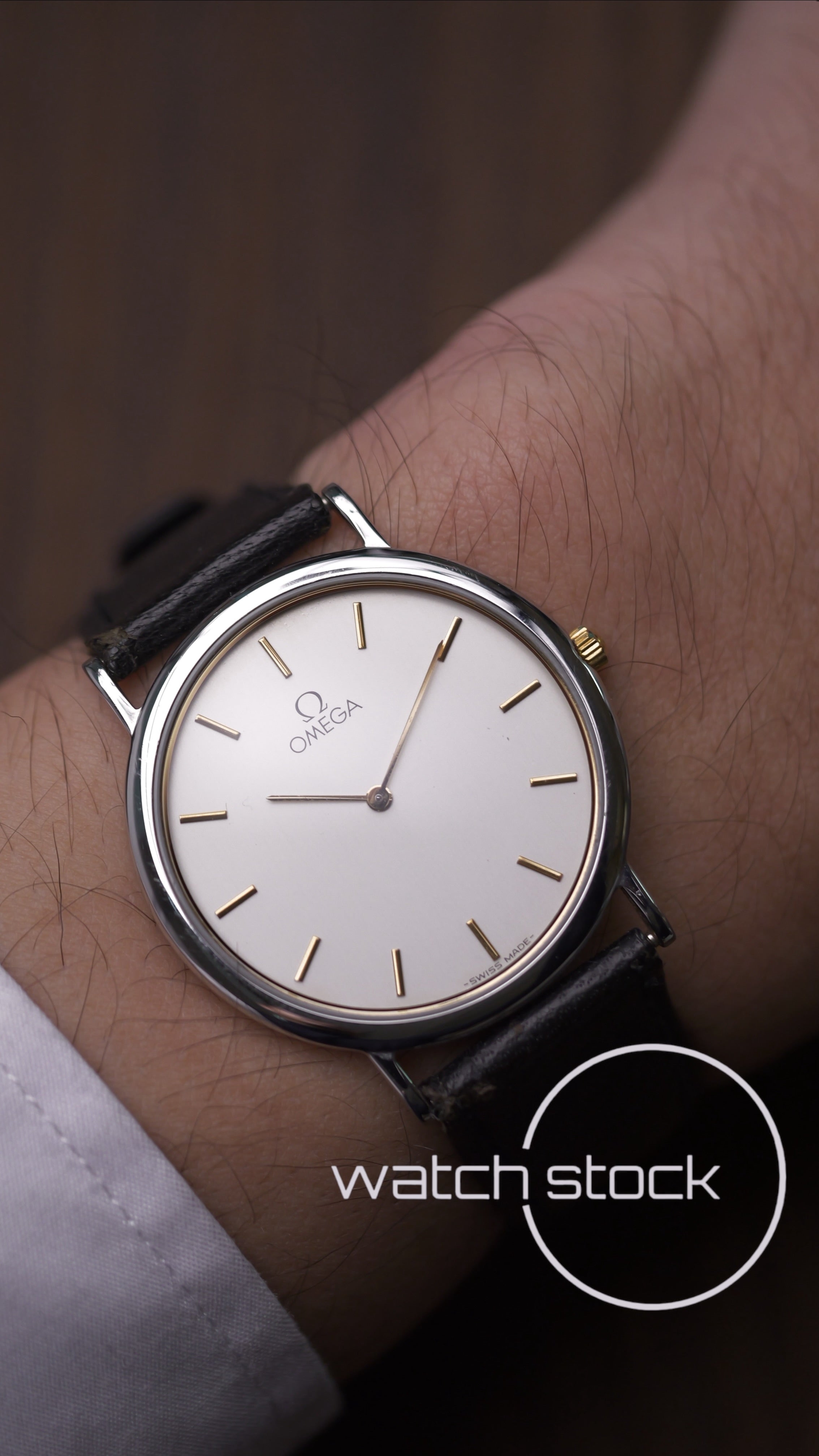 Omega De ville Cinturino Originale 1989 vintage 33mm Quartz