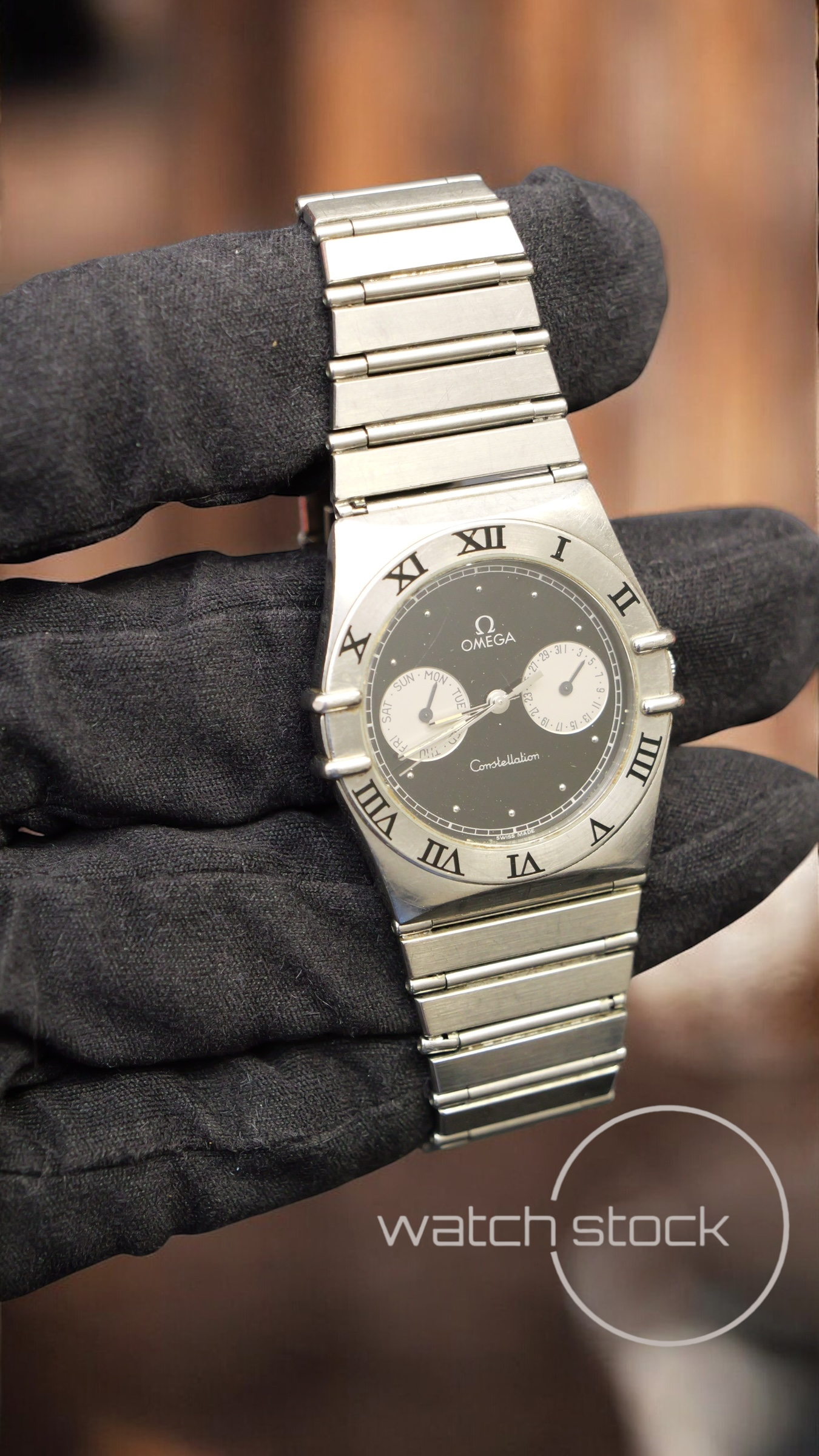 Omega costellation daydate quarz (34mm) black dial vintage