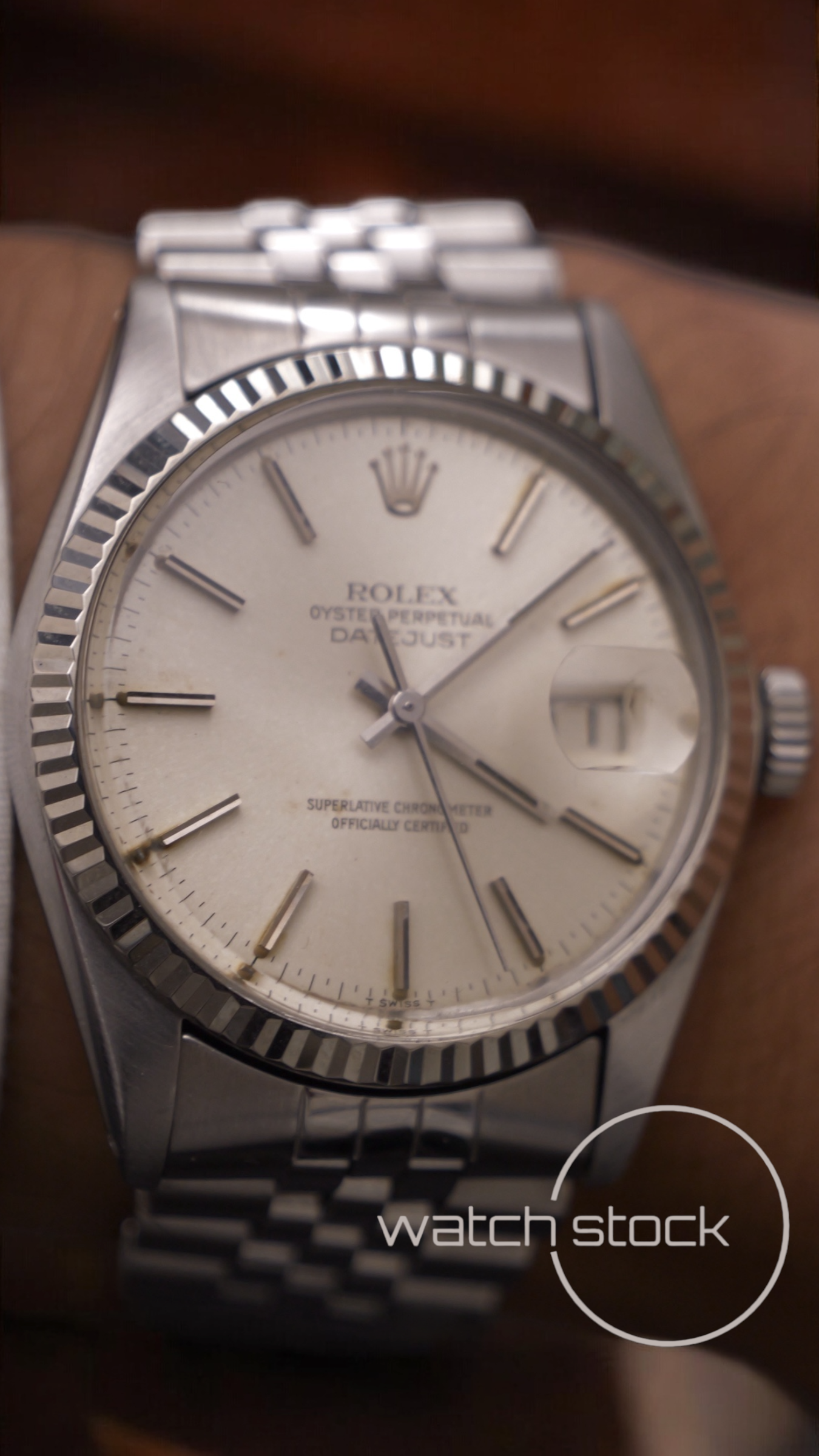 Rolex datejust 36mm 16014 argènté dial