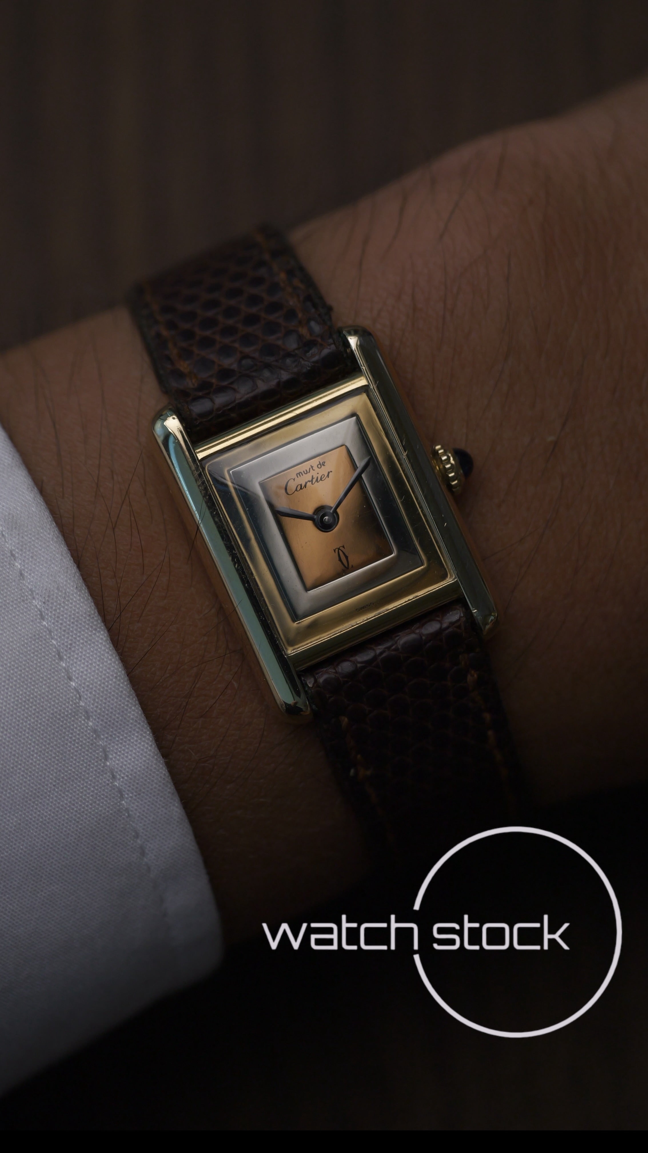 Cartier Tank TG3 quadrante trinity 1980