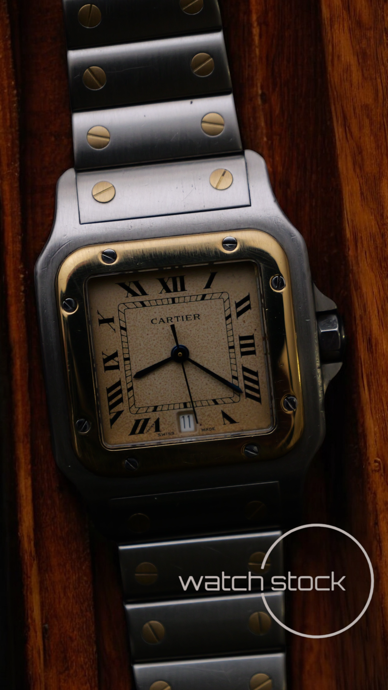 Cartier santos galbe 29x41mm ref.187901 must de cartier quarz
