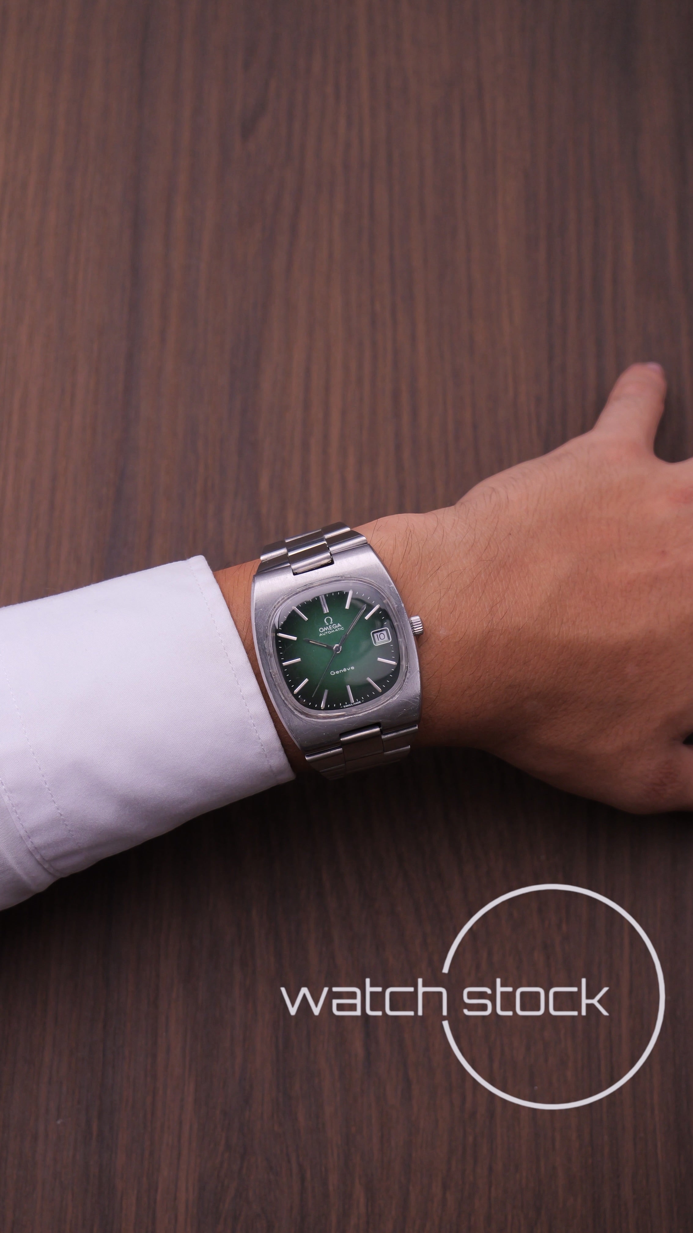Omega Geneve ref.1660191 Green degrade Dial 36mm automatic