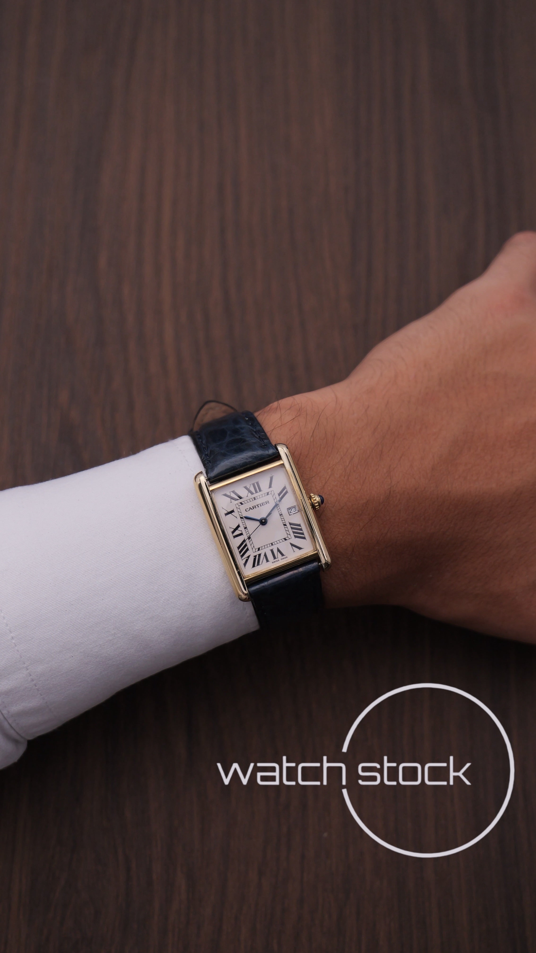 Cartier tank ref.2413 vermeil 24x34mm grande
