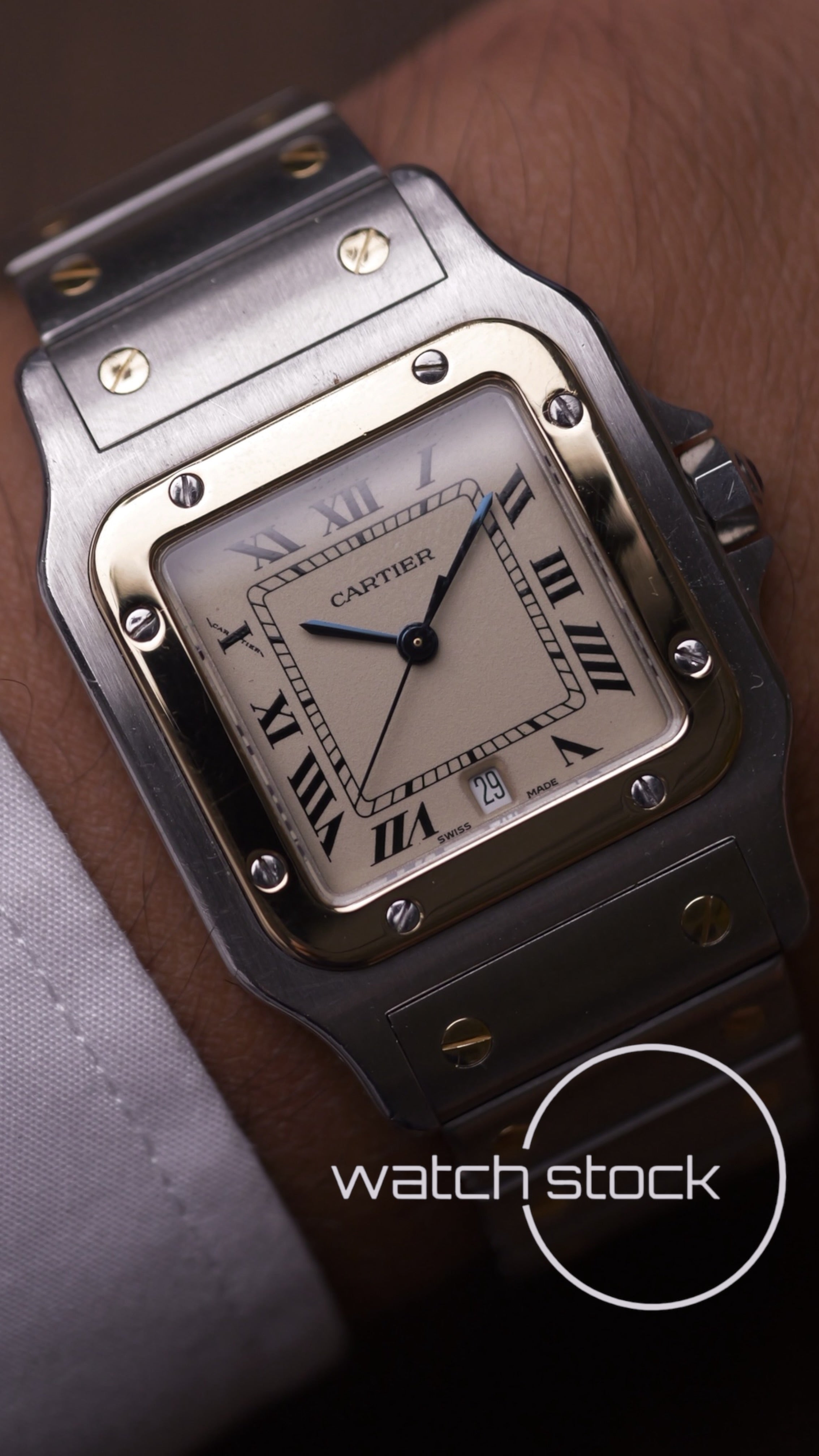 Cartier santos galbee 29x41mm ref.187901 Box+ Booklets