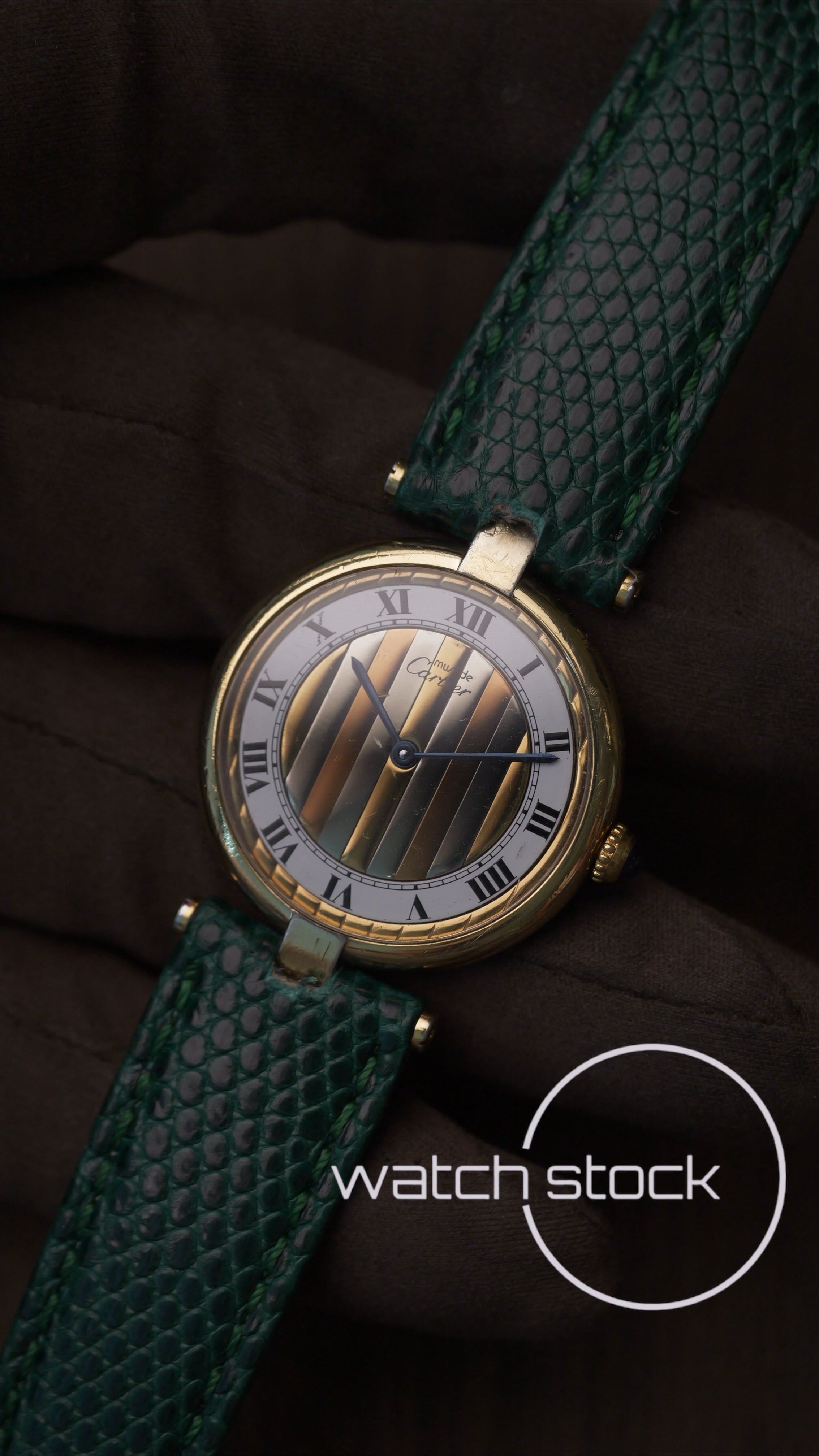 Cartier Vendome 30mm trinity dial unisex 1980