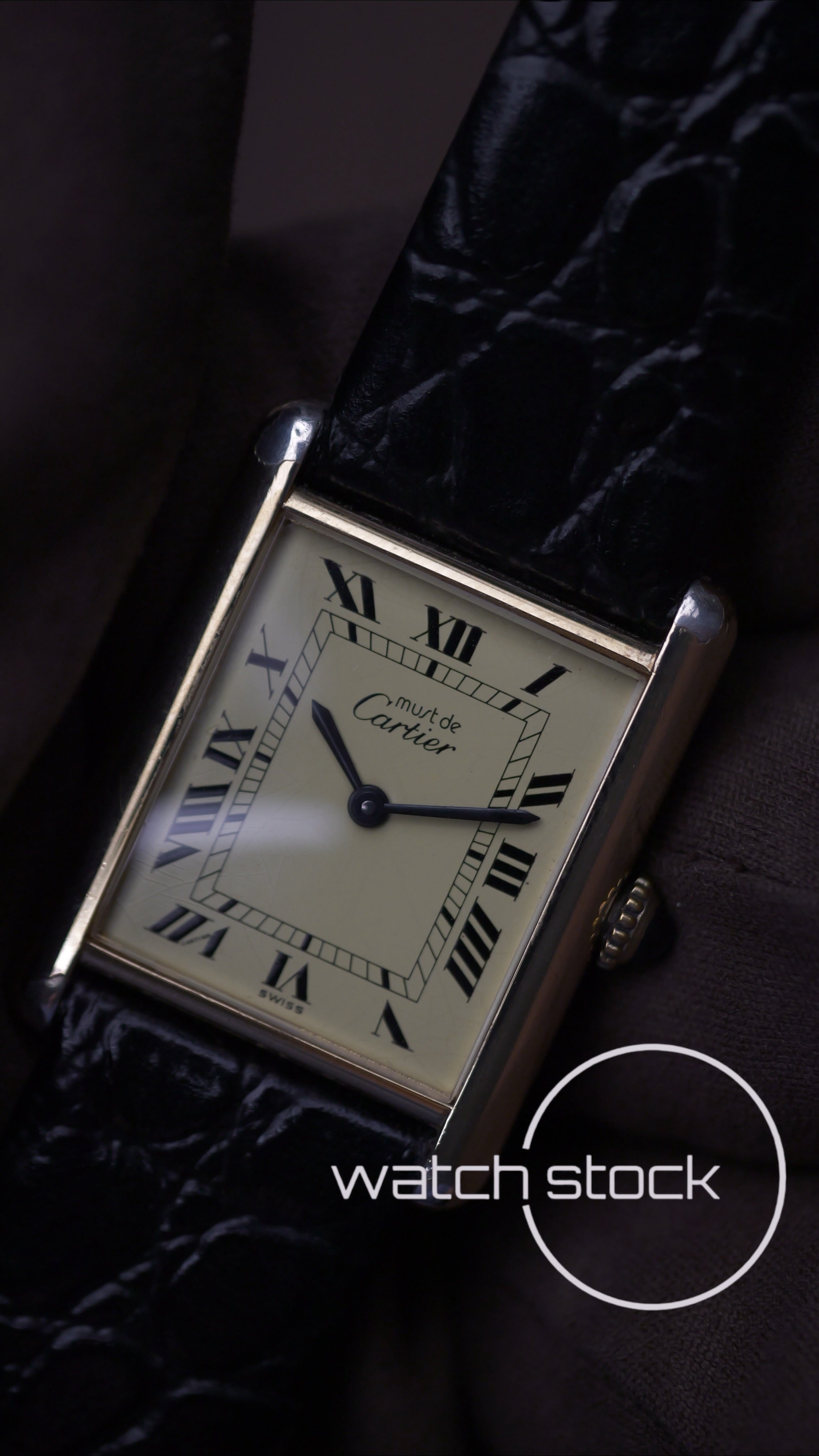 Cartier Tank lemon roman numbers dial taglia 6