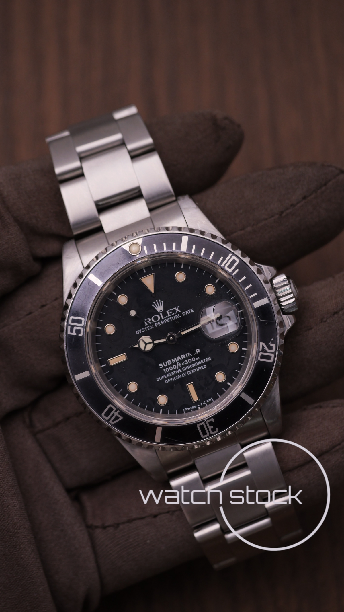 Rolex Submariner Ref.16610 tropical dial 40mm 1989