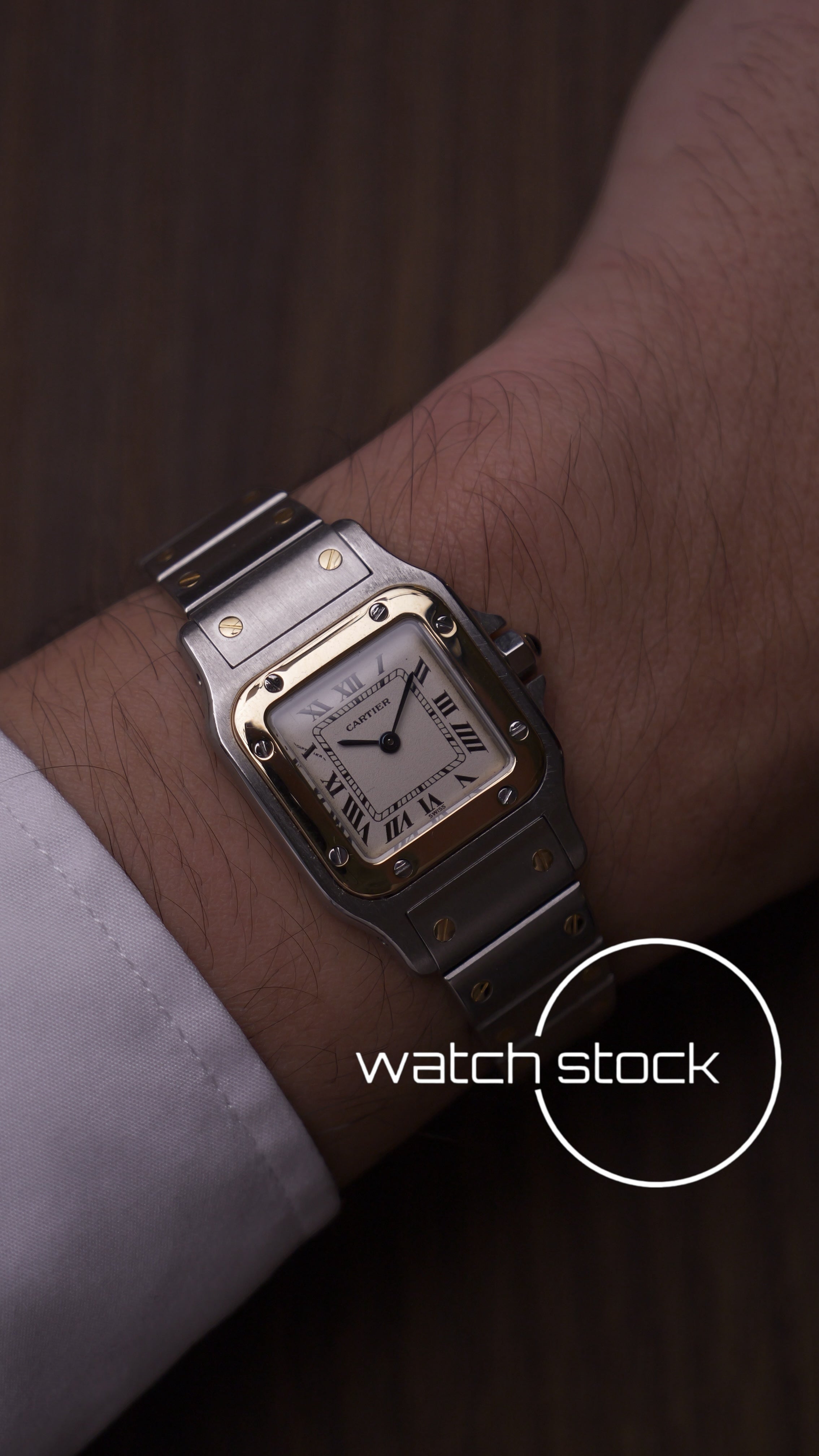 Cartier santos galbee lady quartz 24x35mm ref. 1057930 FULL SET