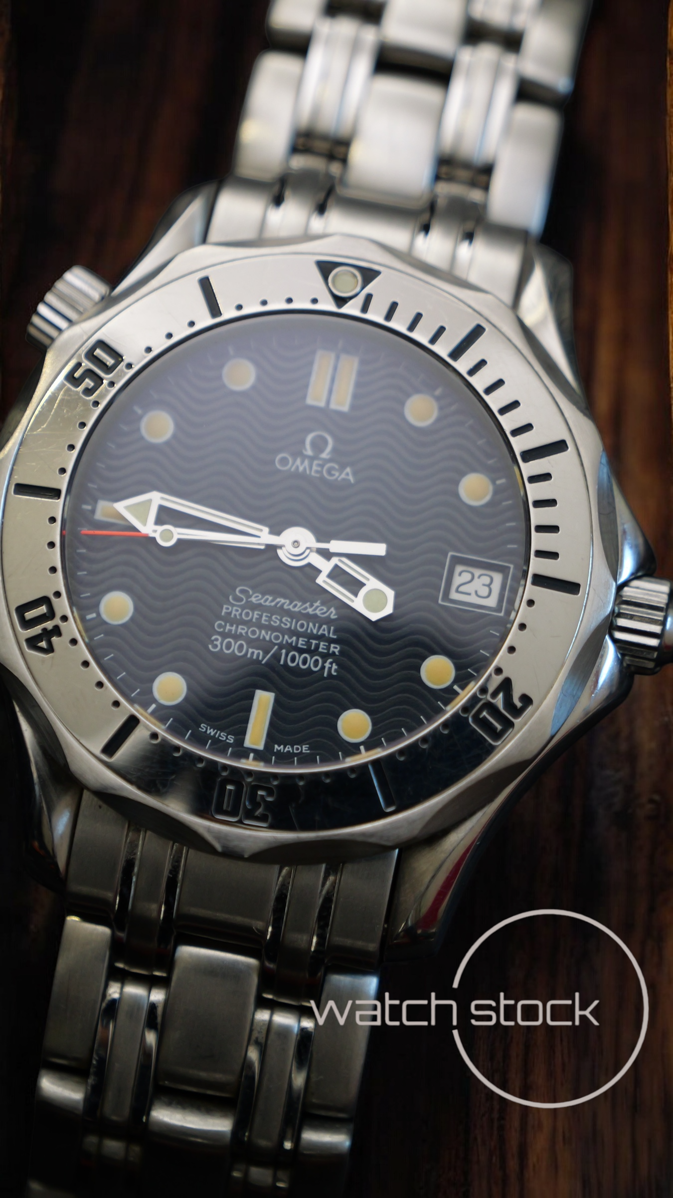 Omega seamaster 300m automatic (36mm) blue dial ref. 168.1502