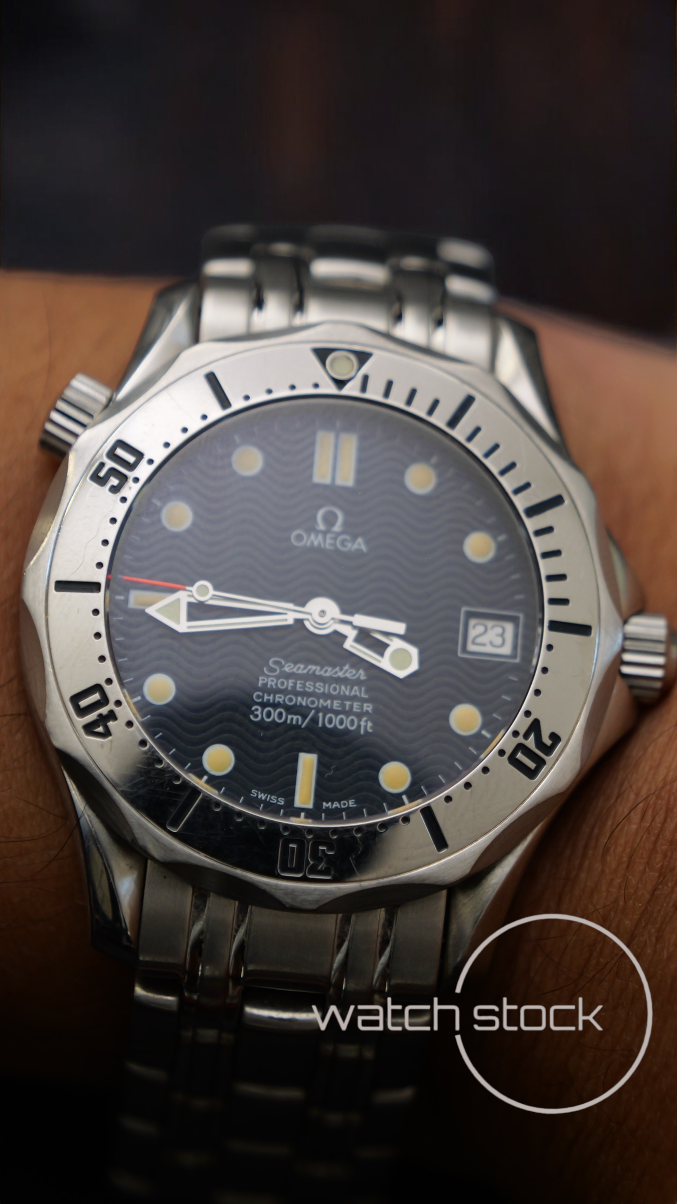Omega seamaster 300m automatic (36mm) blue dial ref. 168.1502