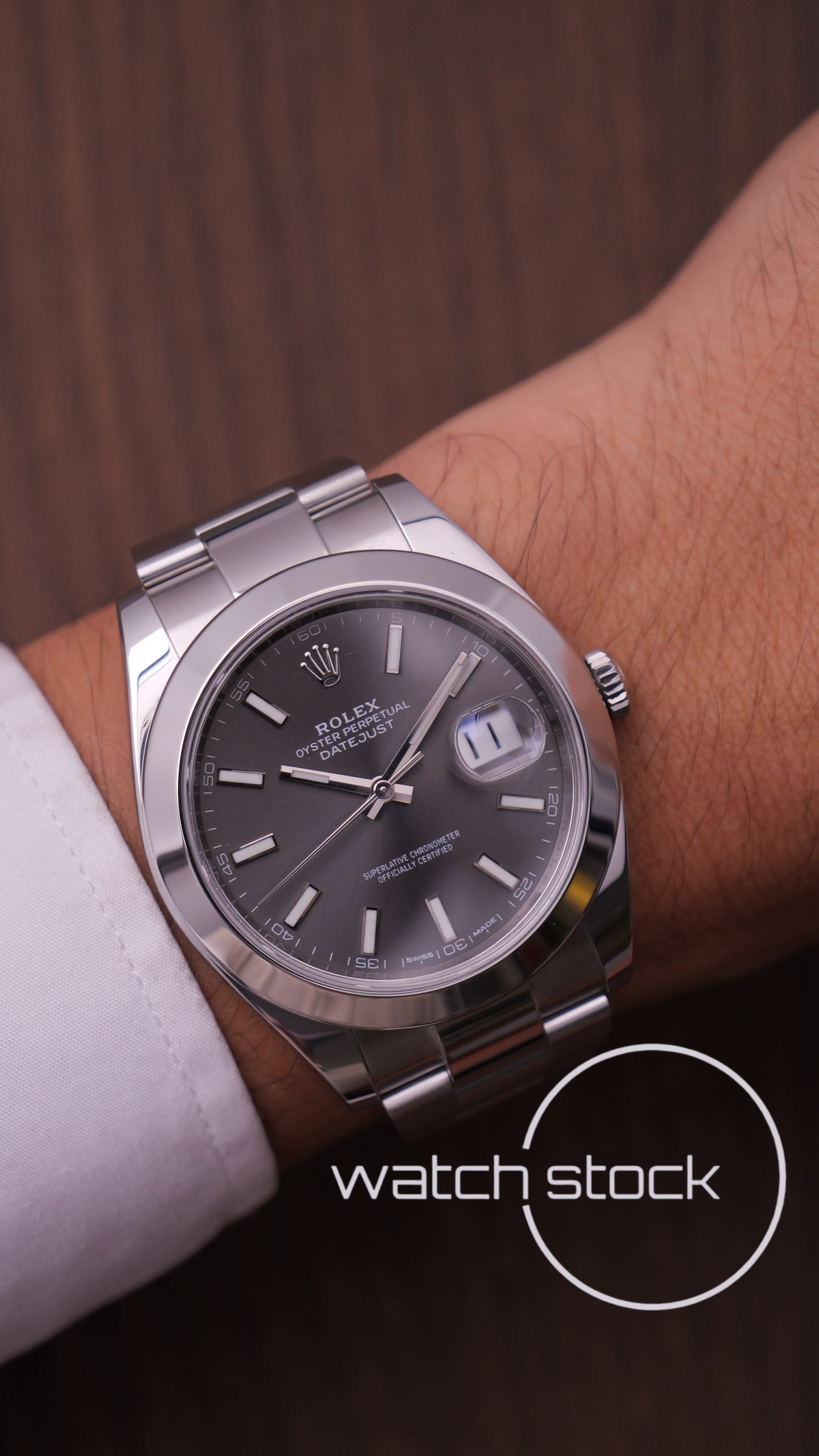 Rolex Datejust Dark Rhodium 41mm ref 126300 full set anno 2018