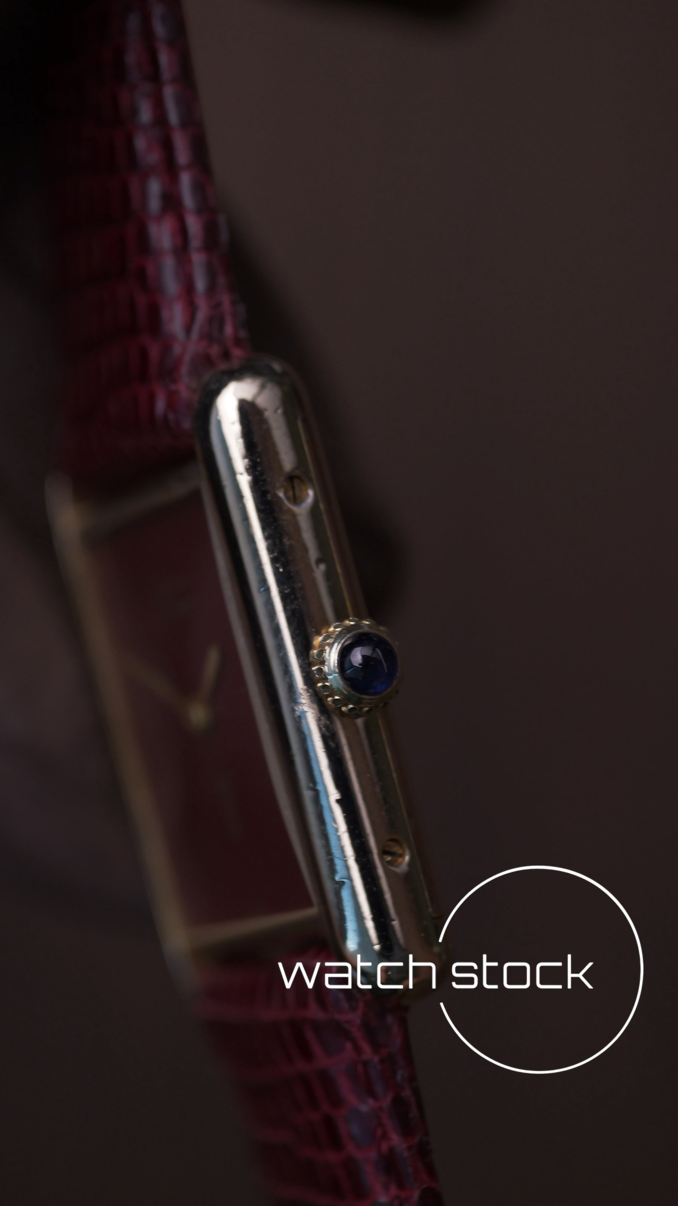 Cartier tank vintage burgundy dial tg.6