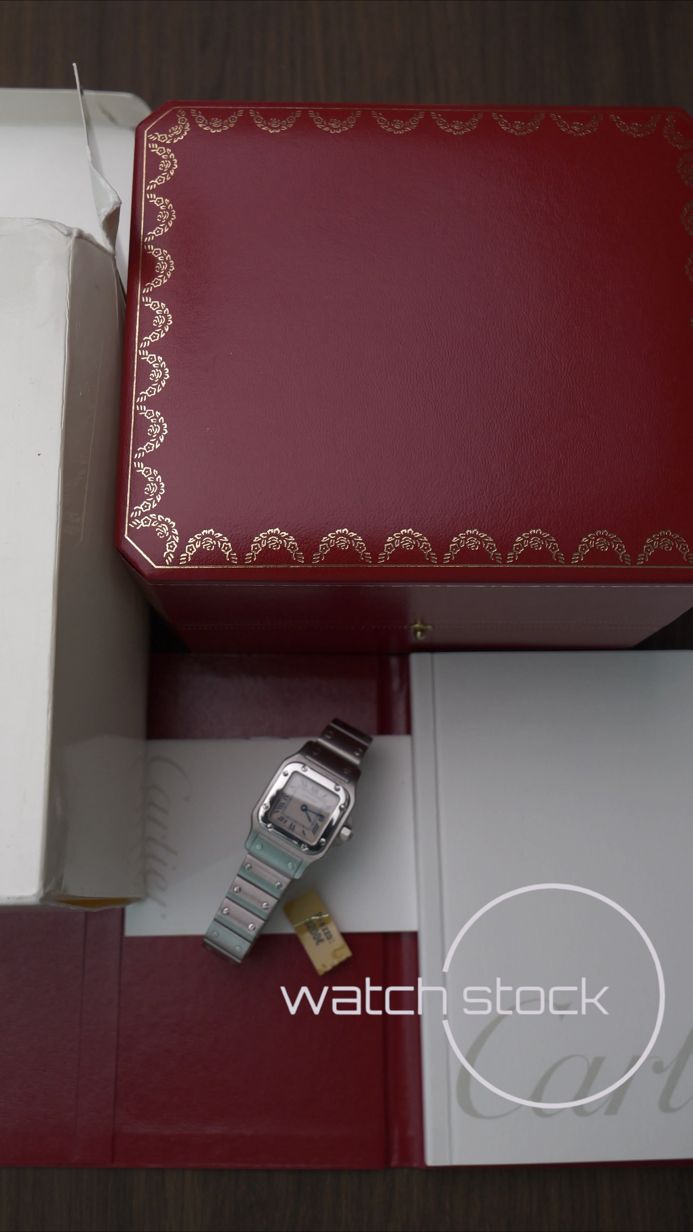 Cartier santos galbee lady quartz 24x35mm ref.1565