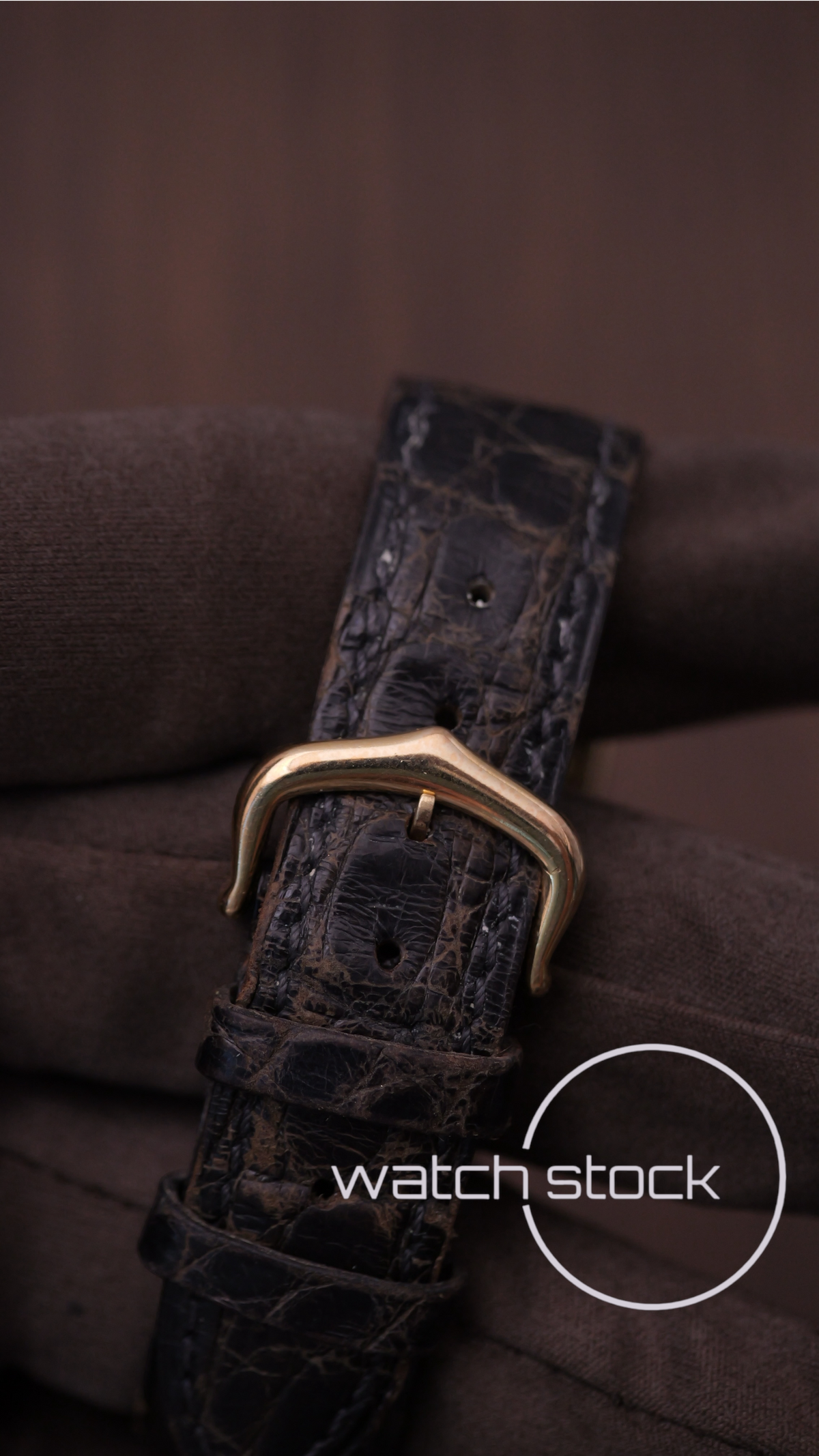 Cartier Tank vintage men size 6 lemon dial roman 1980