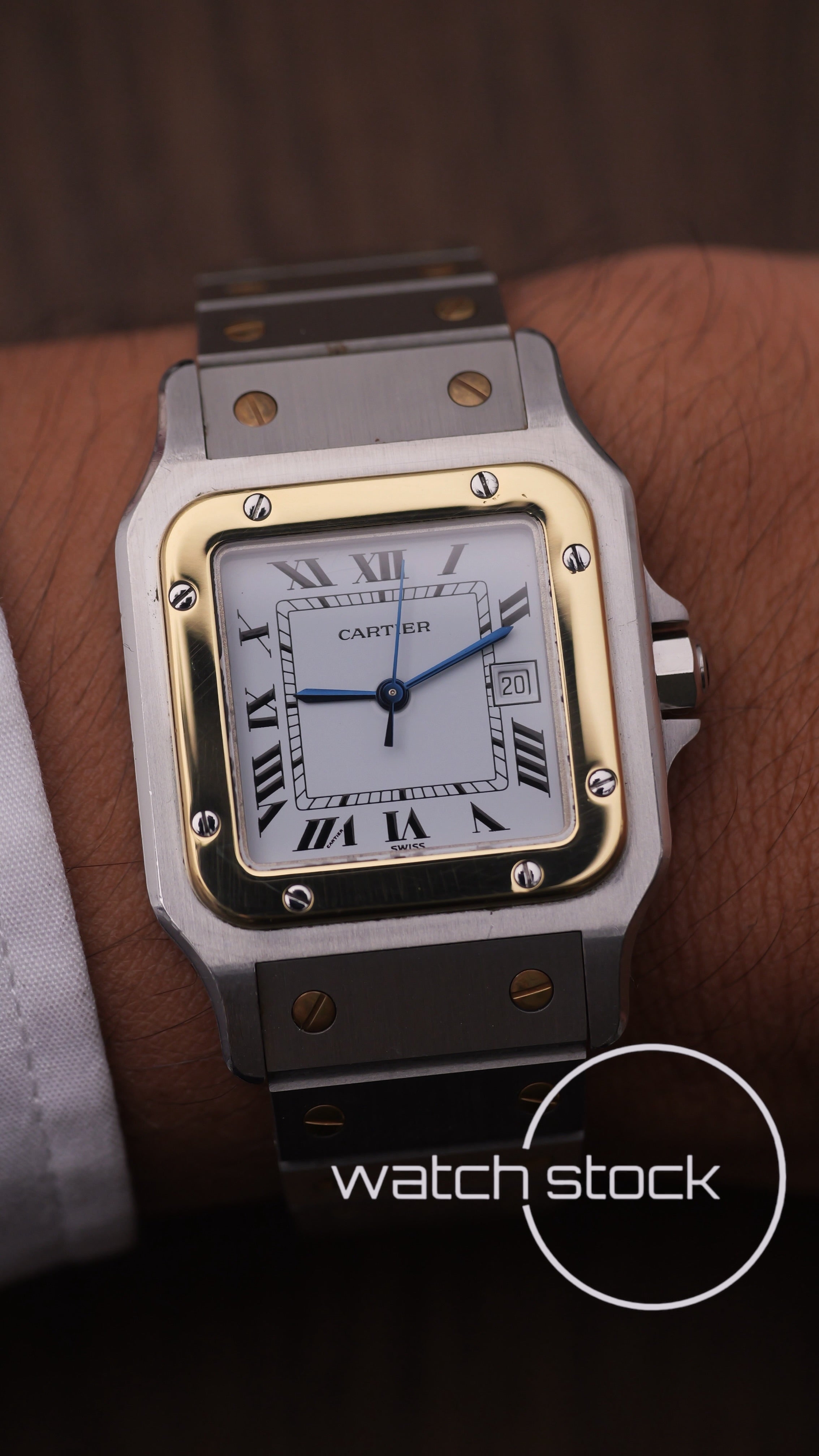 Cartier santos carré ref.2961 Automatic vintage 29x41mm