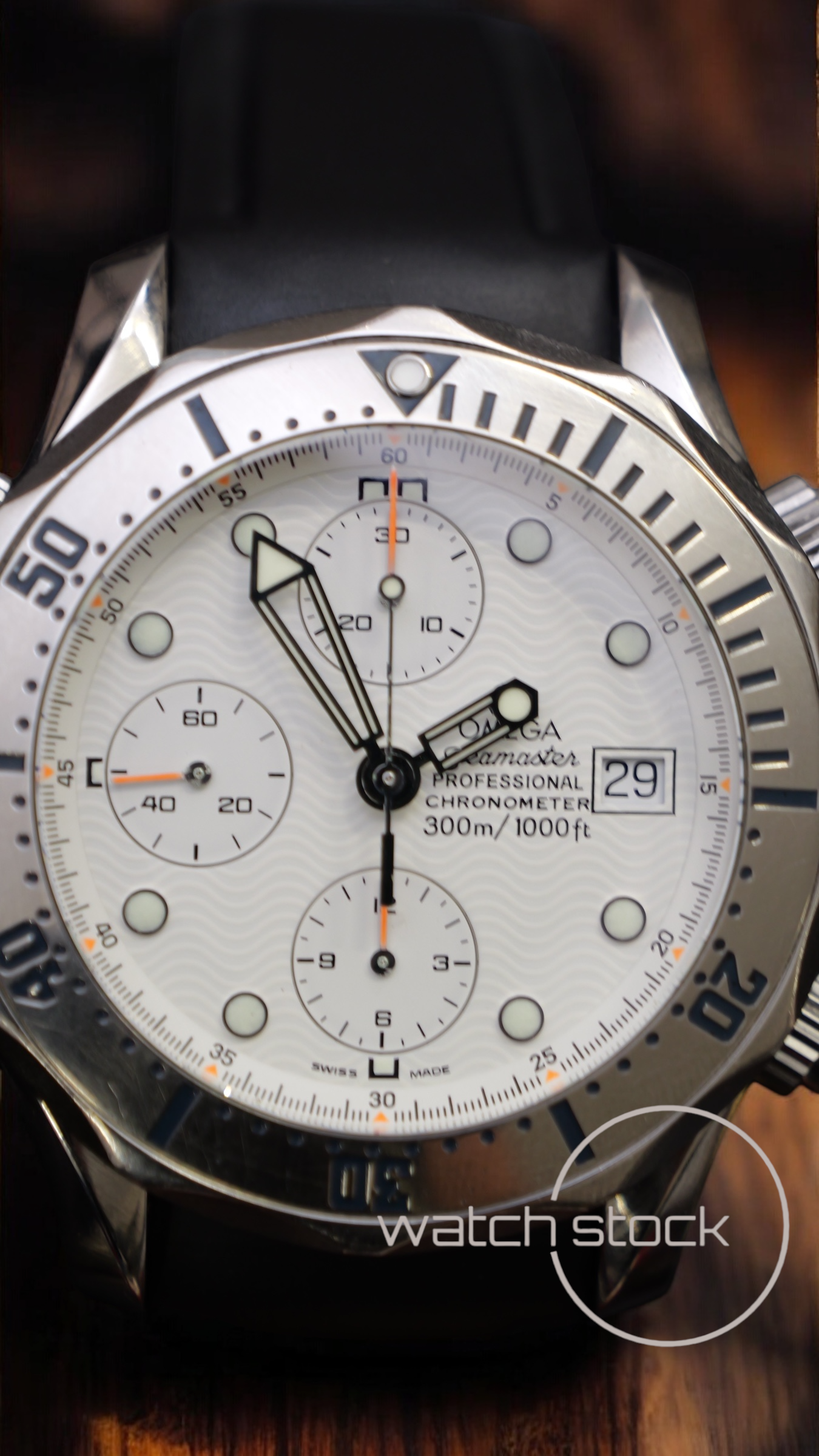 Omega seamaster 300m Chrono (41mm) white dial ref. 178 0514