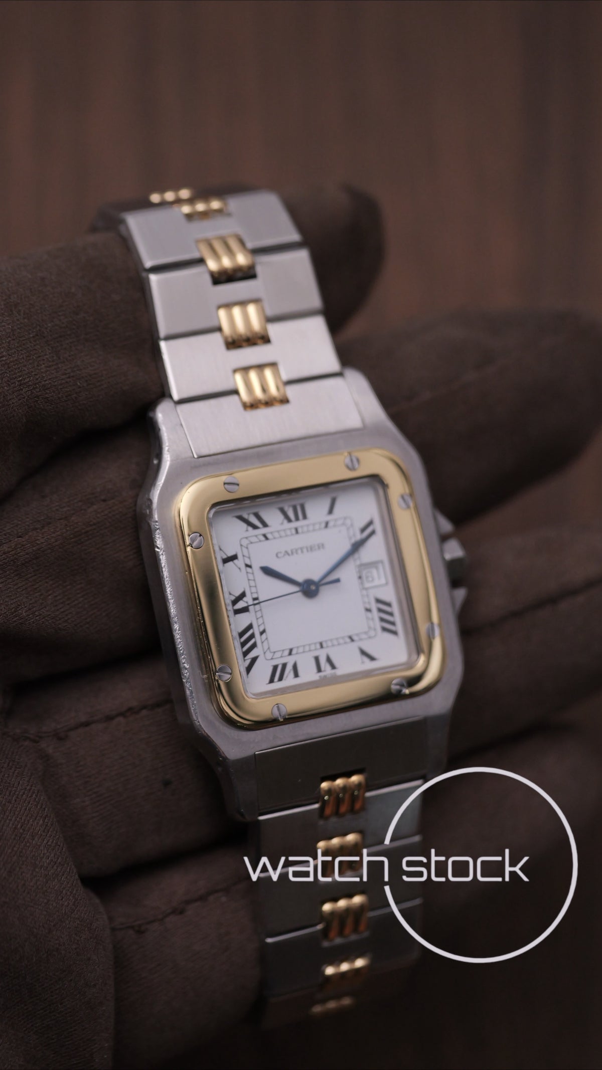 Cartier santos carré ref.2961 Godron Automatic vintage 29x41mm